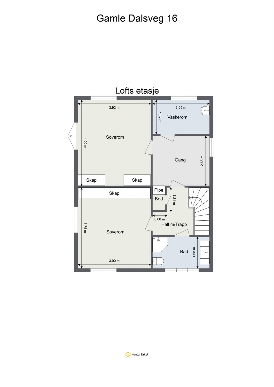 Plantegning Loft Galleribilde