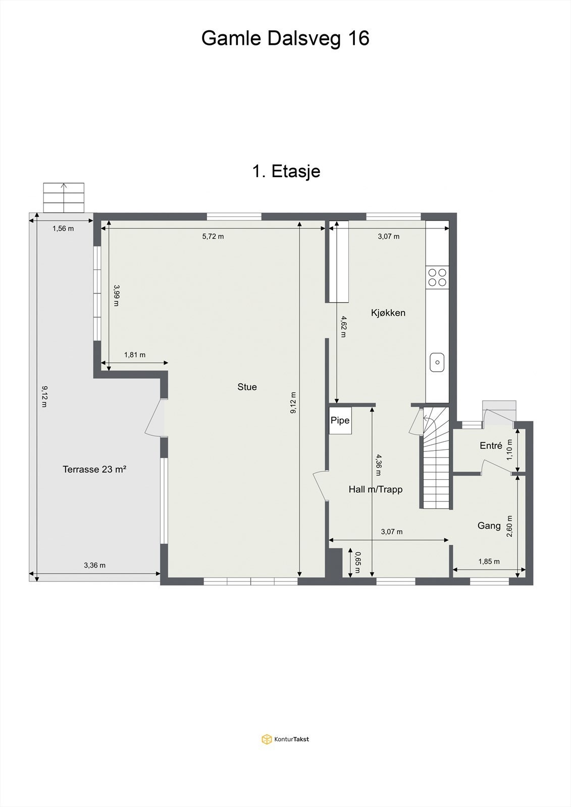 Plantegning 1. Etasje Galleribilde