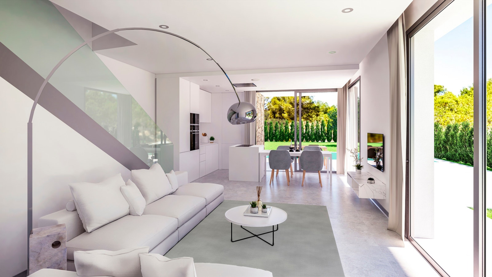 Quartz/Silestone benkeplate på kjøkken Galleribilde