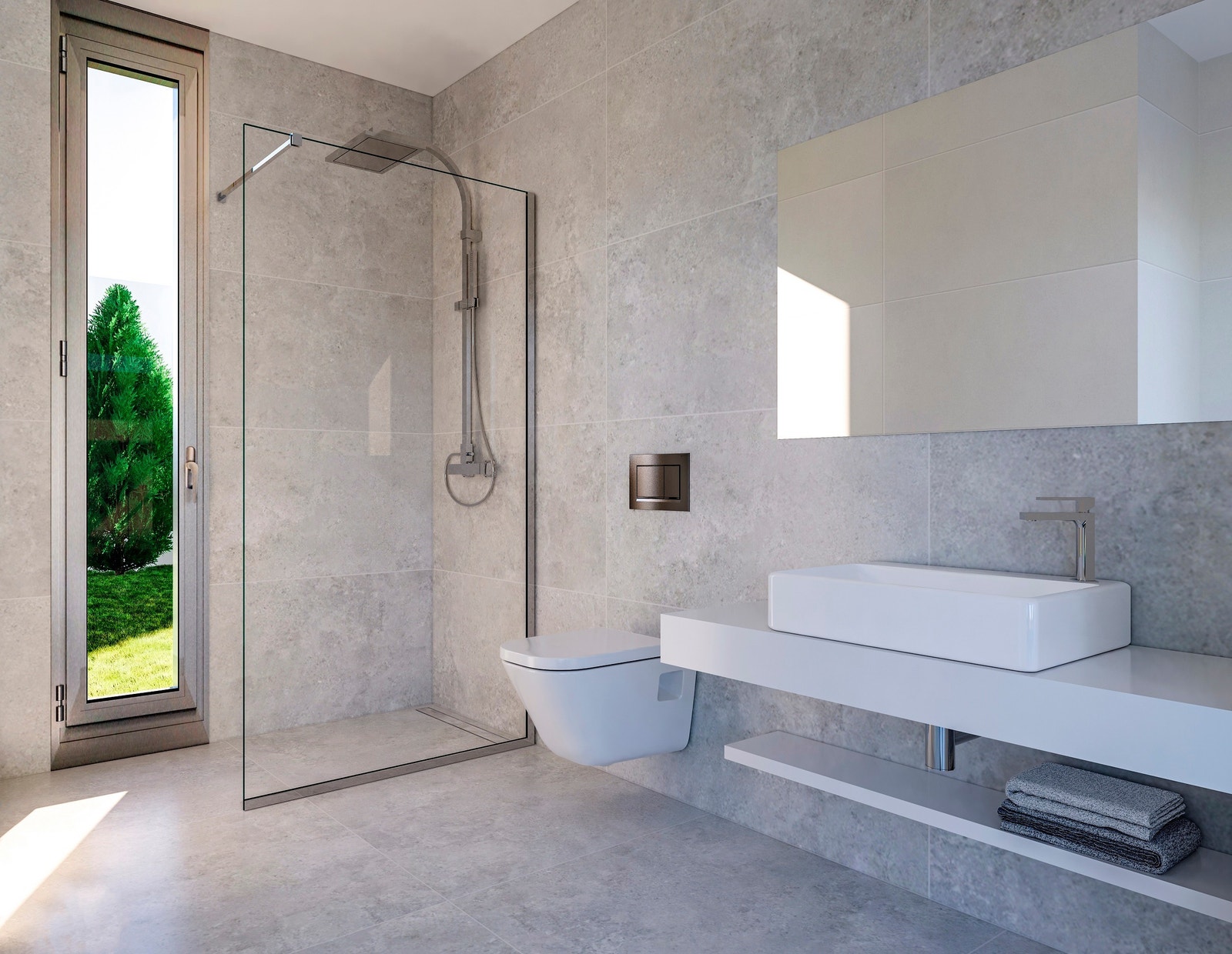 Lekre bad - alle 3 med vindu Galleribilde