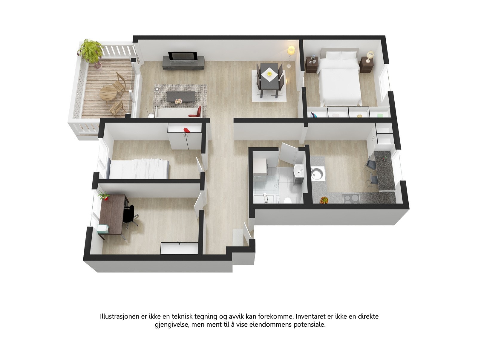 Plantegning/illustrasjon. Galleribilde