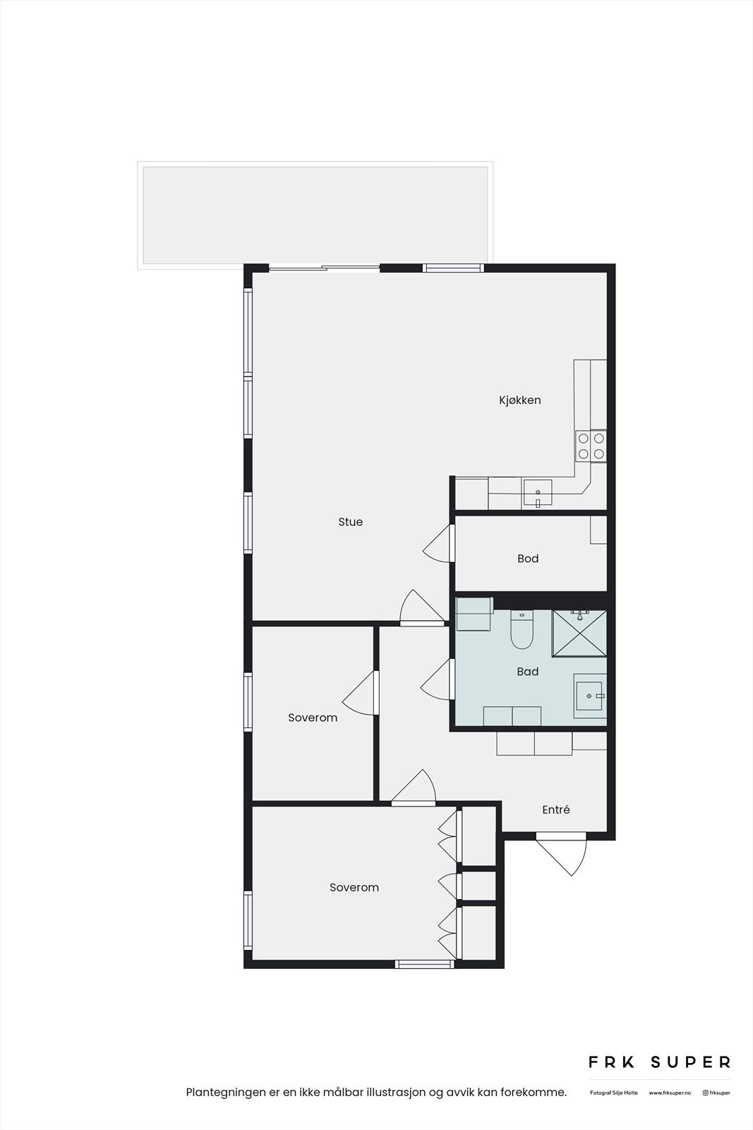 Plantegning av leiligheten. Galleribilde