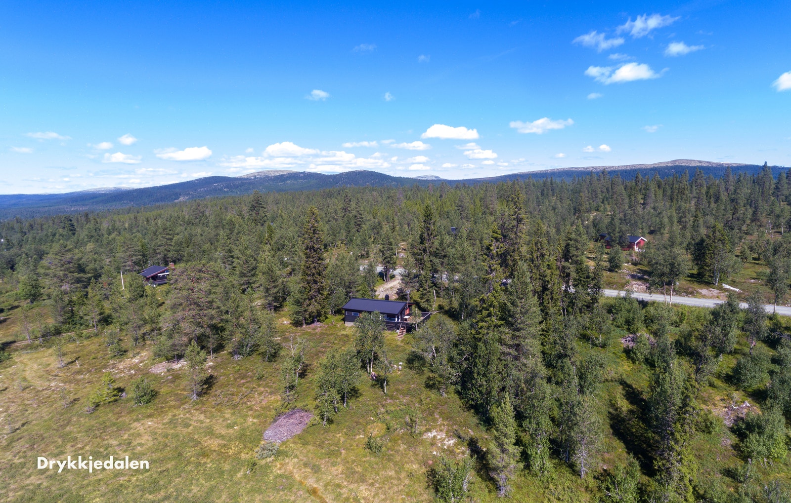 De nye tomtene i er knyttet til etablerte Drykkjedalen hyttefelt Galleribilde