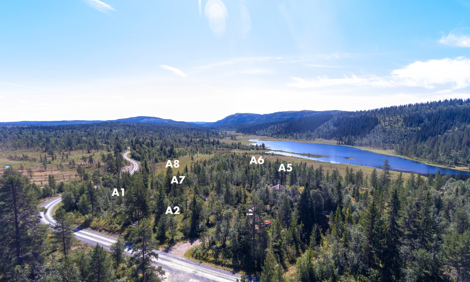 Nordre Flendammen hyttefelt Galleribilde