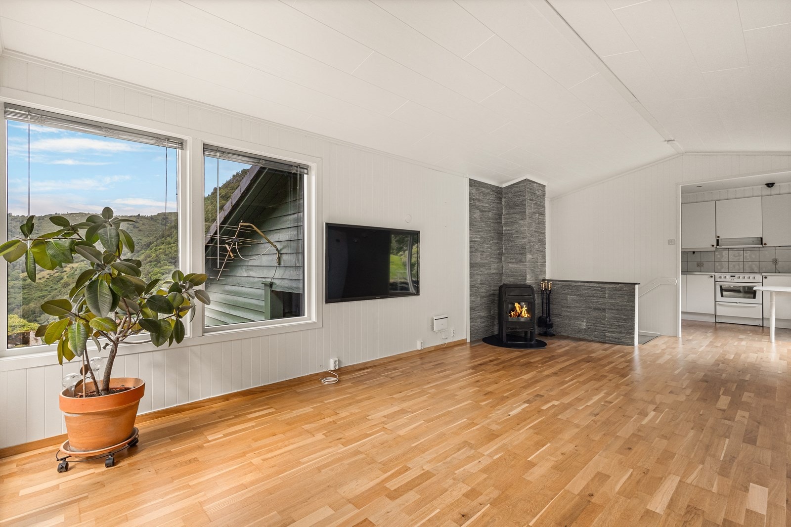 Åen stue- og kjøkkenløsning på 36,4
m² Galleribilde