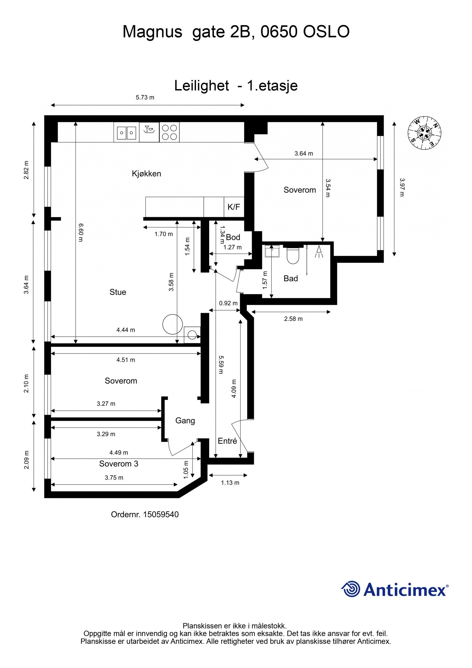 plantegning Galleribilde
