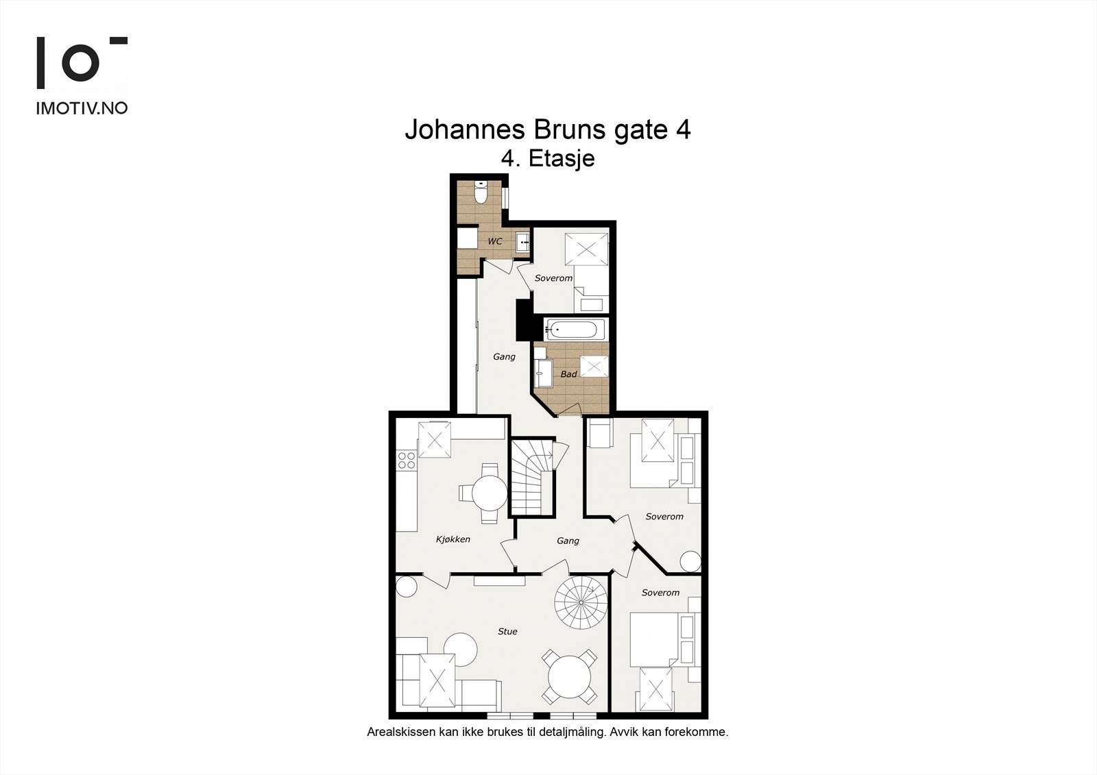 - Plantegning hovedetasje - Galleribilde