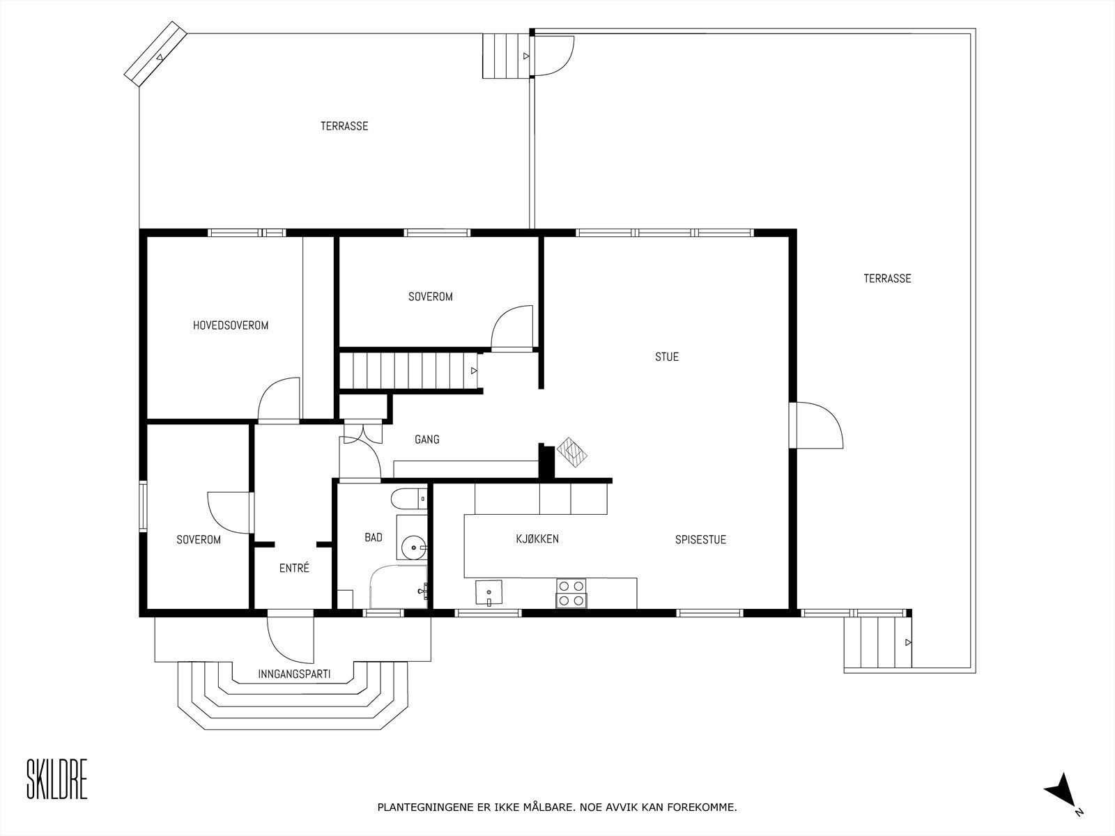Plantegning 1. etg. Galleribilde