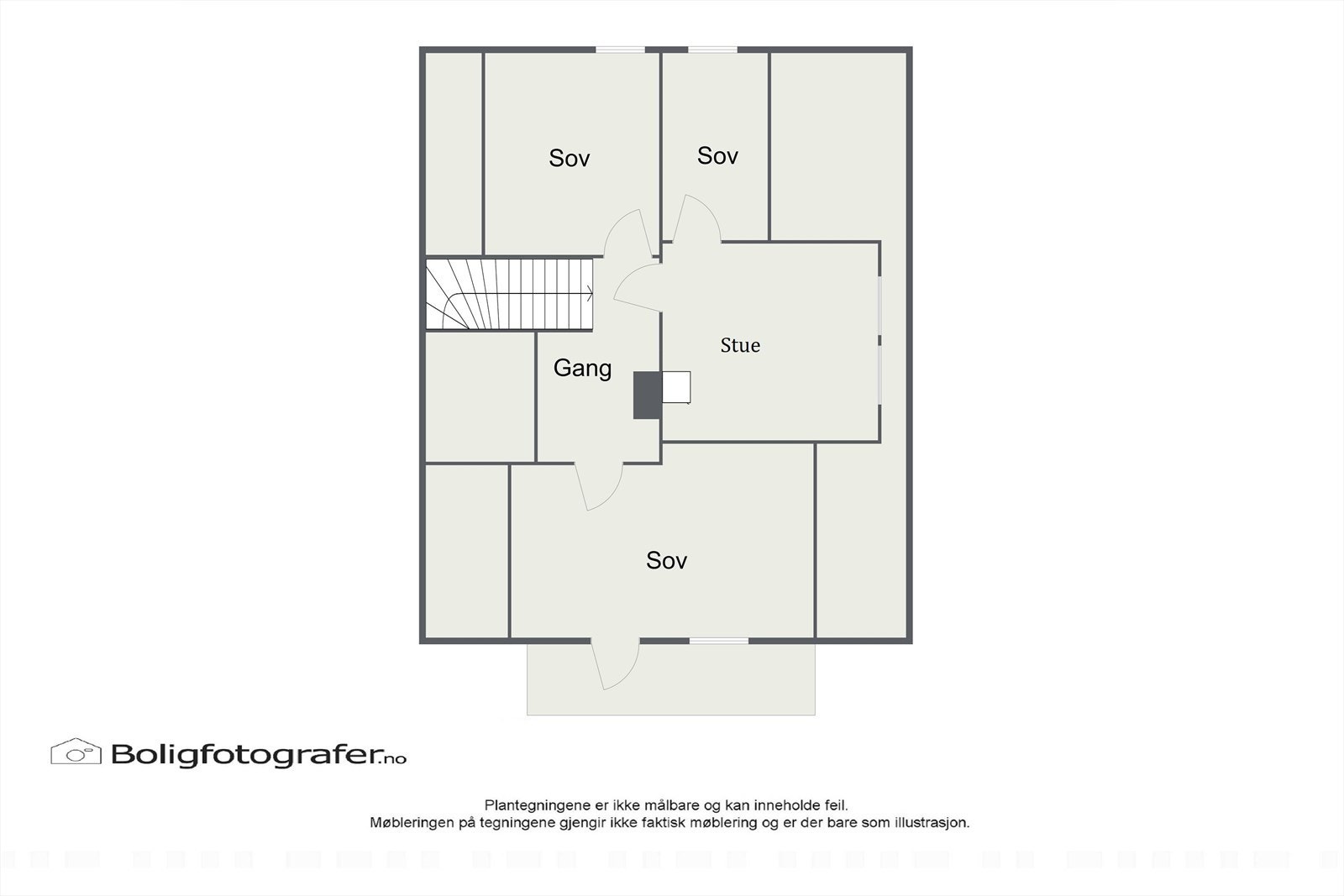 Plantegning: Enebolig 2.etasje Galleribilde
