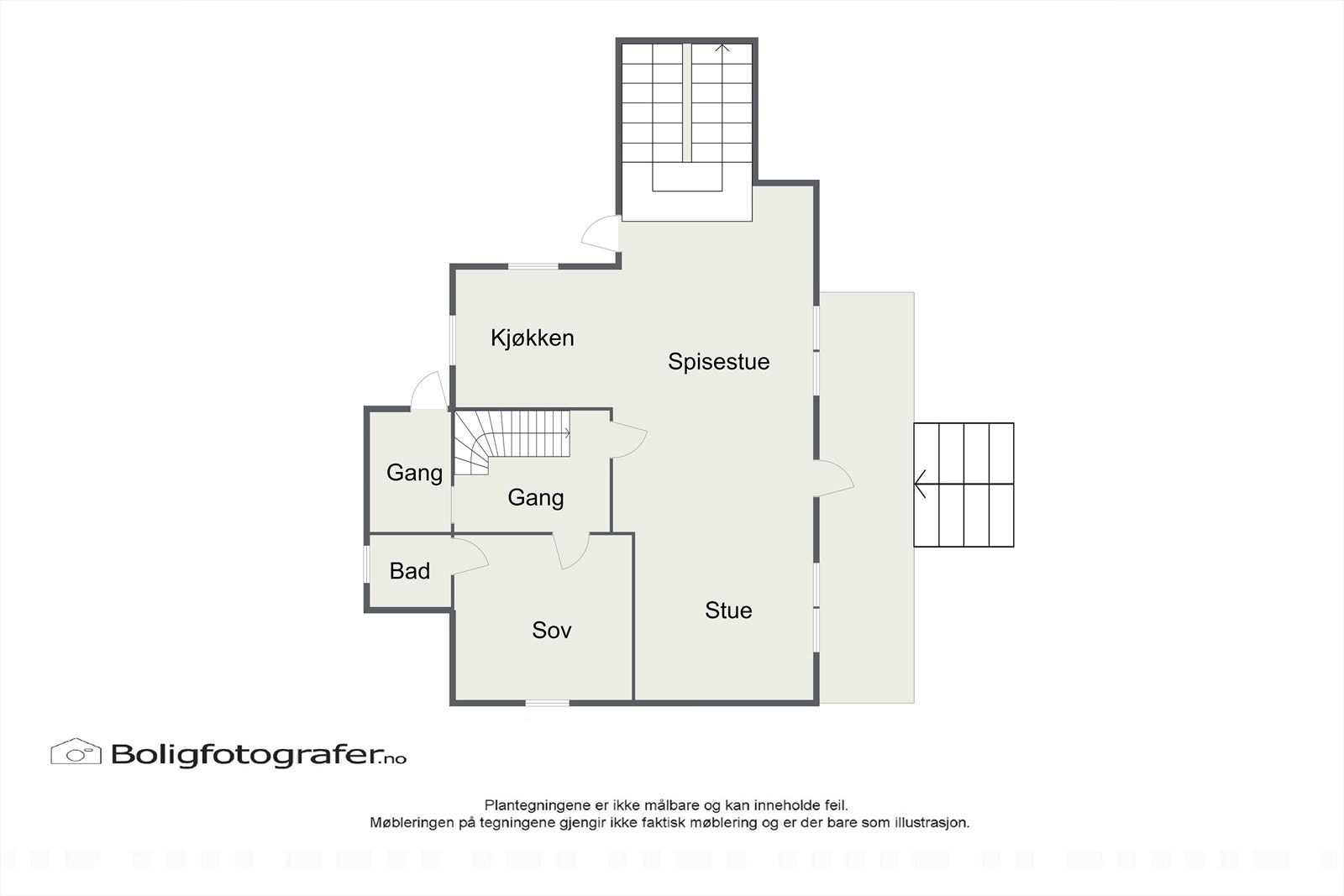 Plantegning: Enebolig 1.etasje Galleribilde