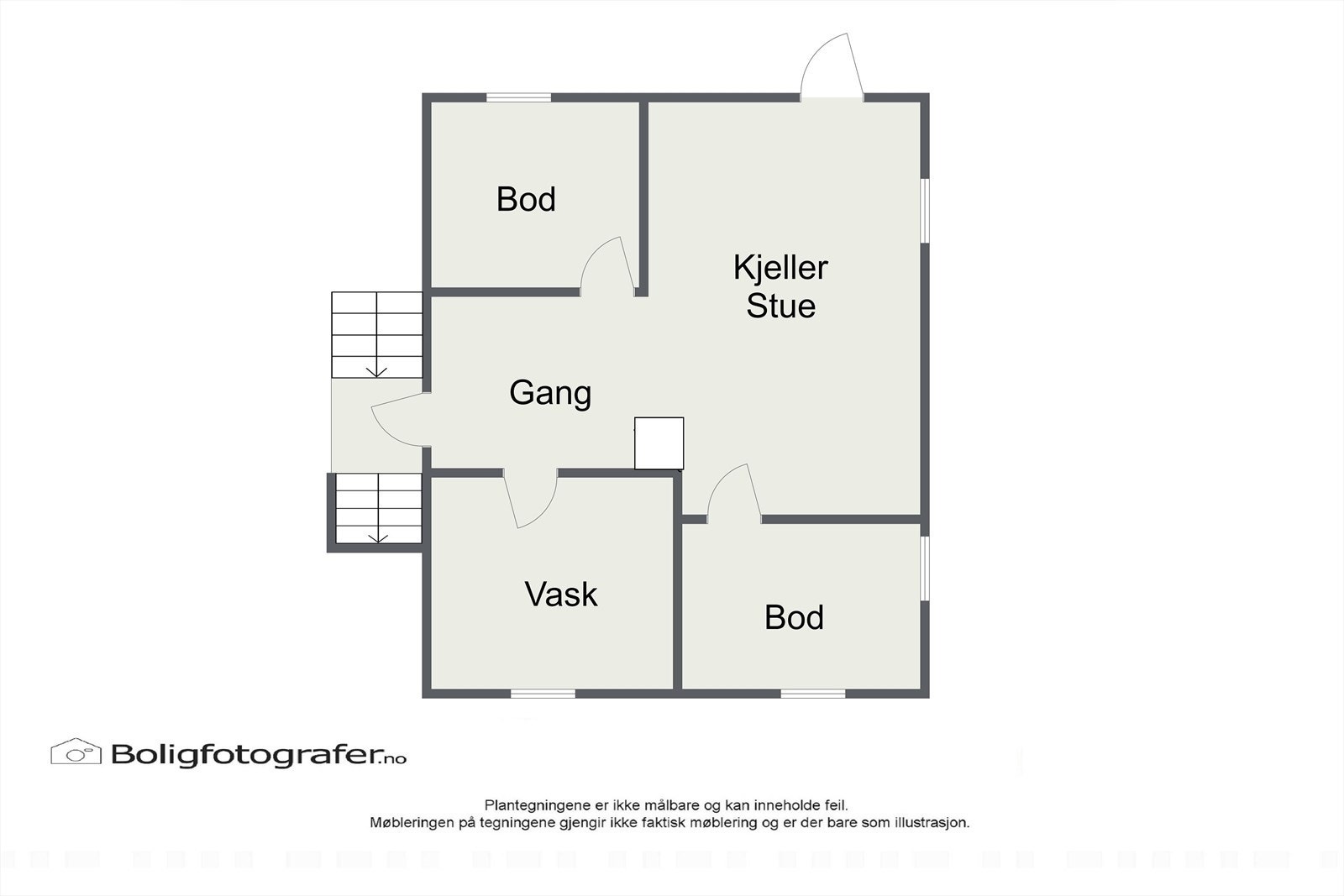 Plantegning: Enebolig underetasje Galleribilde