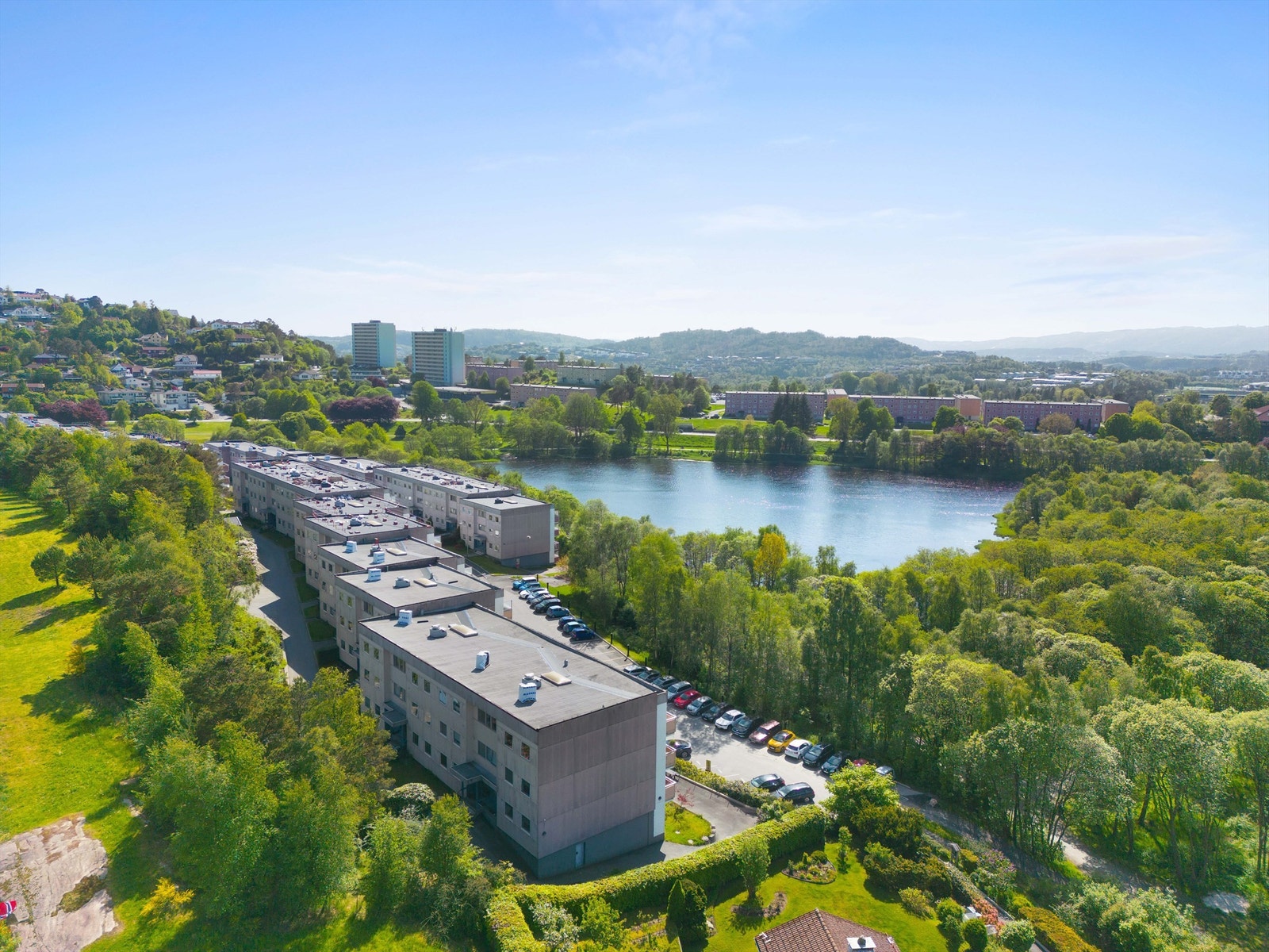 Ortuvann borettslag ligger midt i hjertet av Fyllingsdalen. Galleribilde