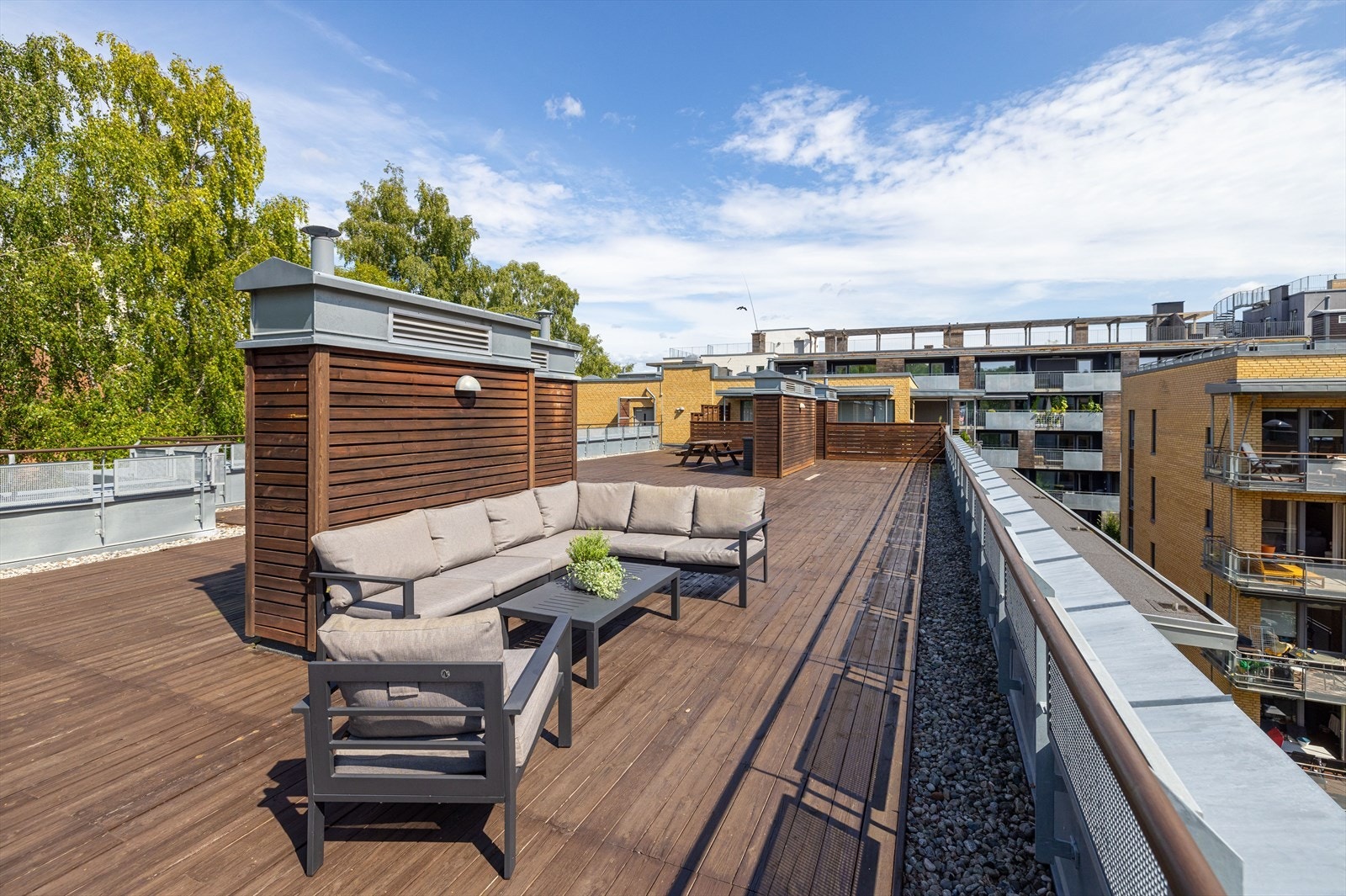 Stor felles takterrasse Galleribilde