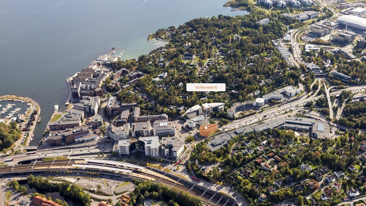 Sentral beliggenhet på Lysaker Galleribilde