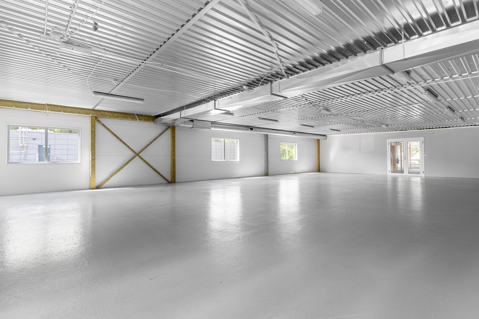 Uinnredet åpent areal - kan tilpasses leietakers behov. Galleribilde