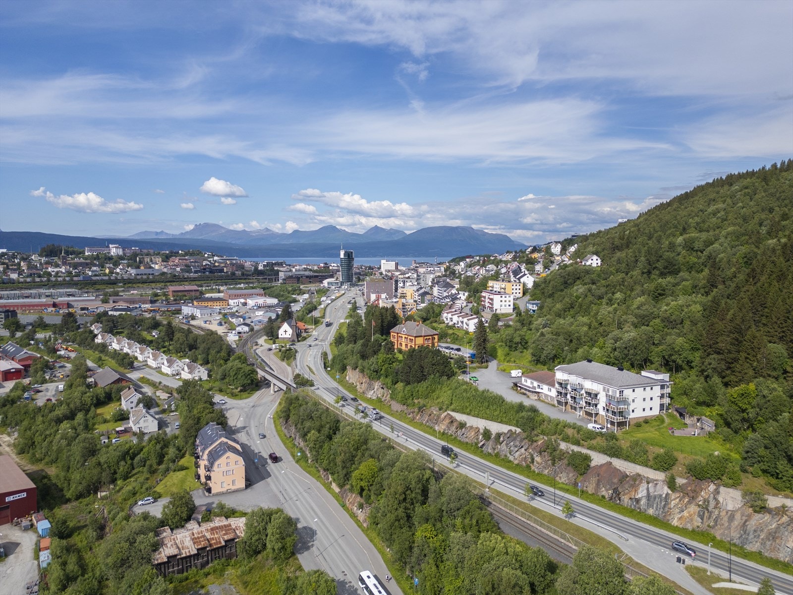 Sentral beliggenhet i Narvik sentrum Galleribilde