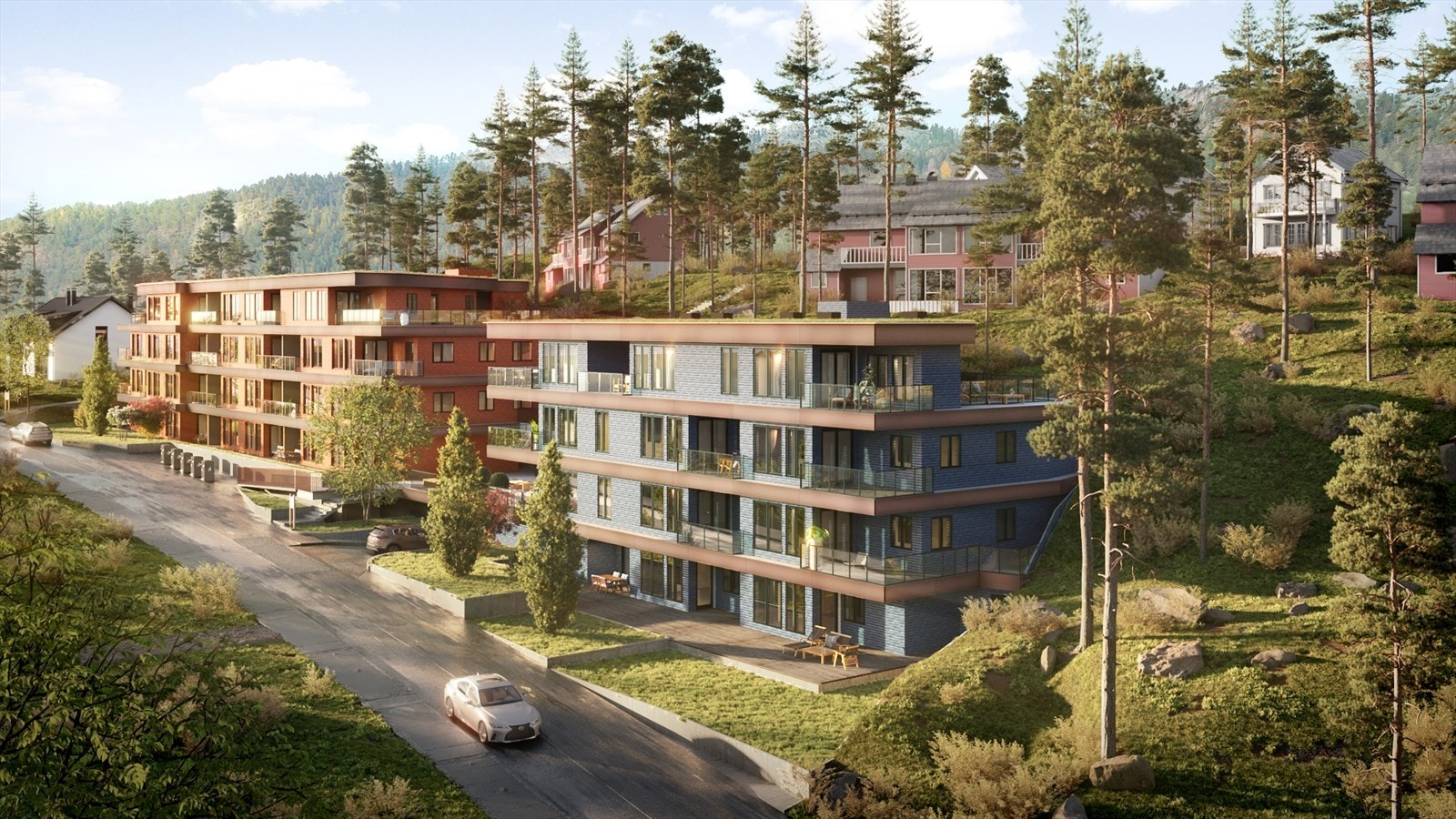 Prosjektet Skanseveien i Solbergelva består av 37 unike leiligheter og varierer i størrelse fra fra 49 m² til 133 m². Alle er sydvendte med balkonger og gode solforhold. Galleribilde