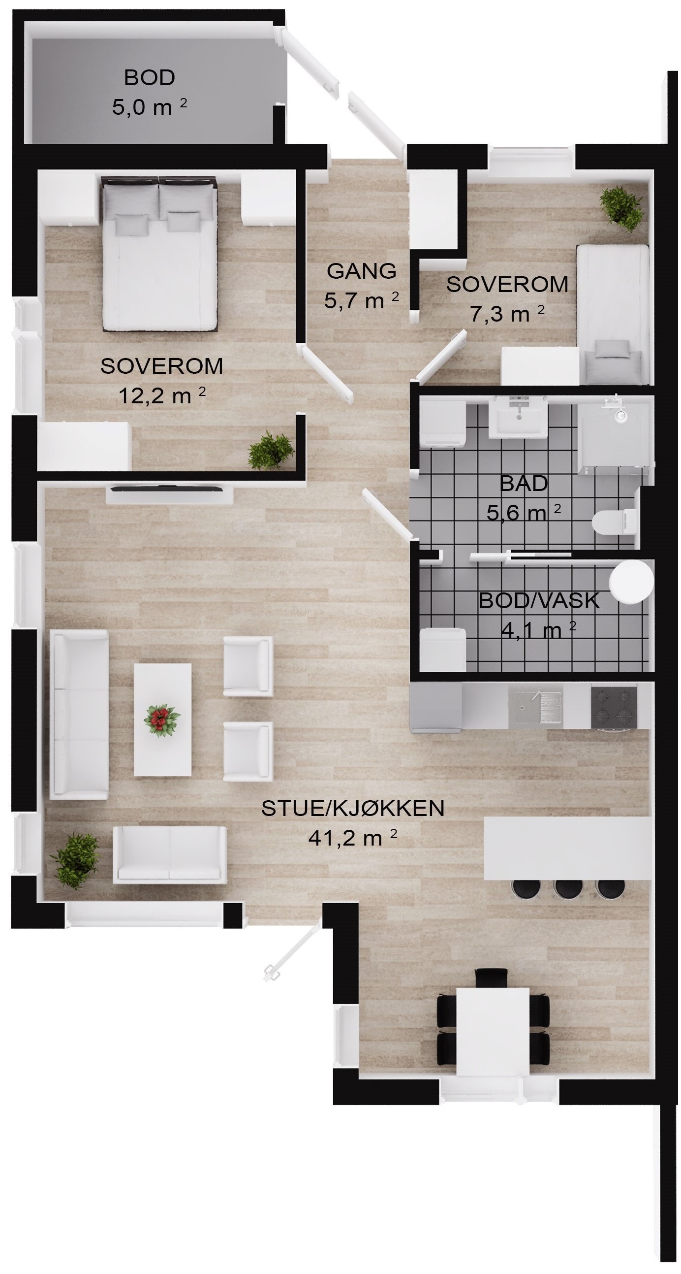 Plantegning Galleribilde