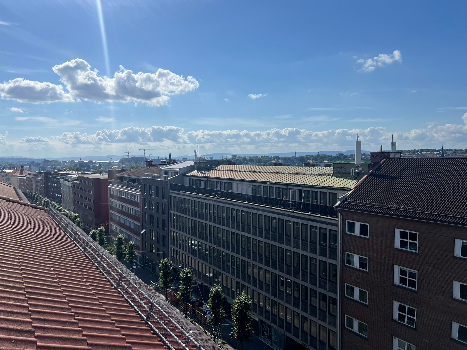 Utsikt fra terrasse Galleribilde