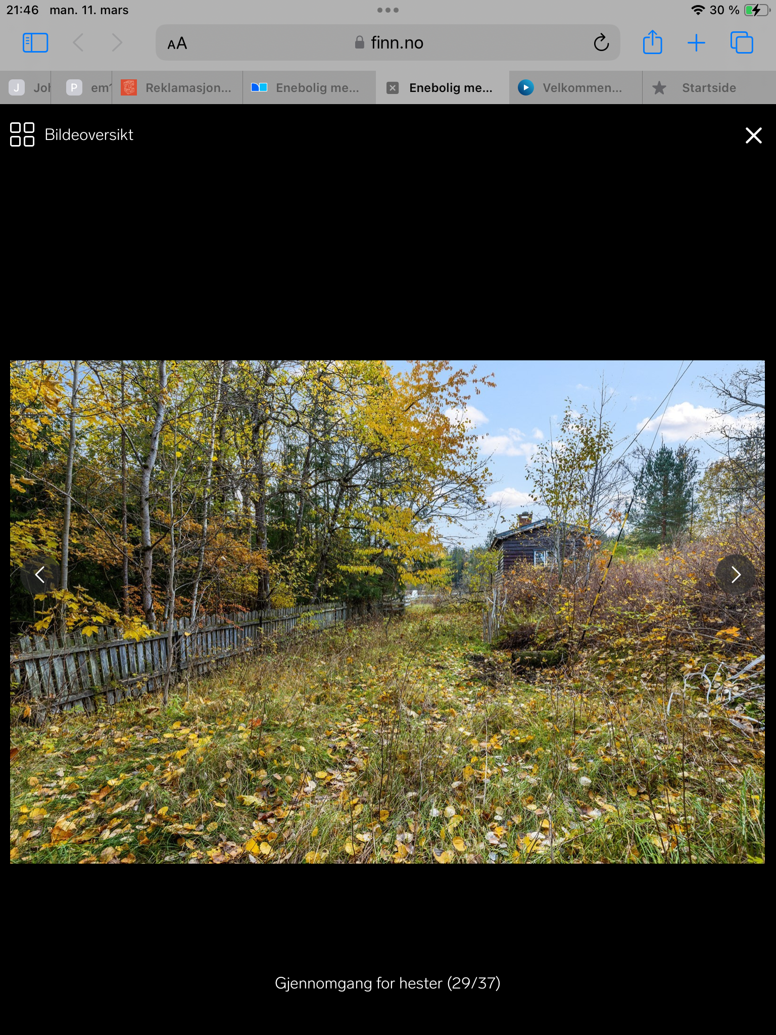 Hage utenfor låven Galleribilde