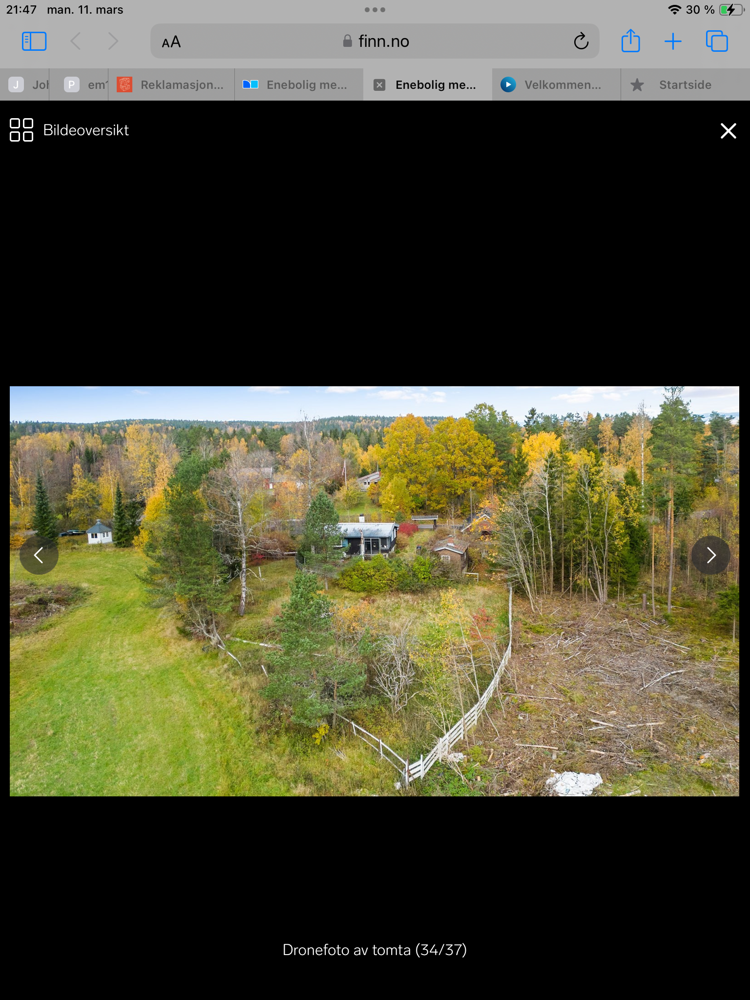 Områdefoto bak huset Galleribilde