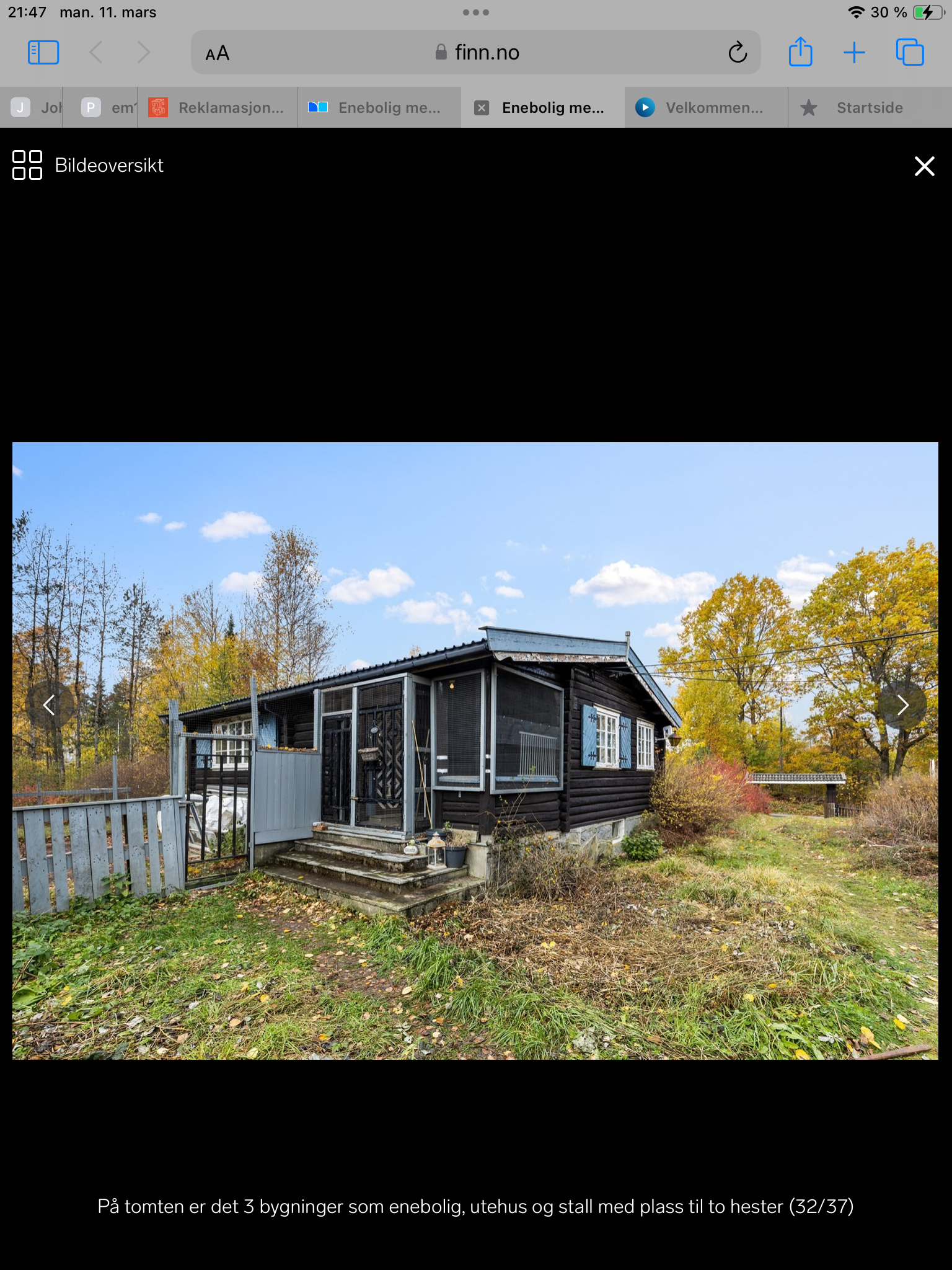 Enebolig bra bakside av huset Galleribilde