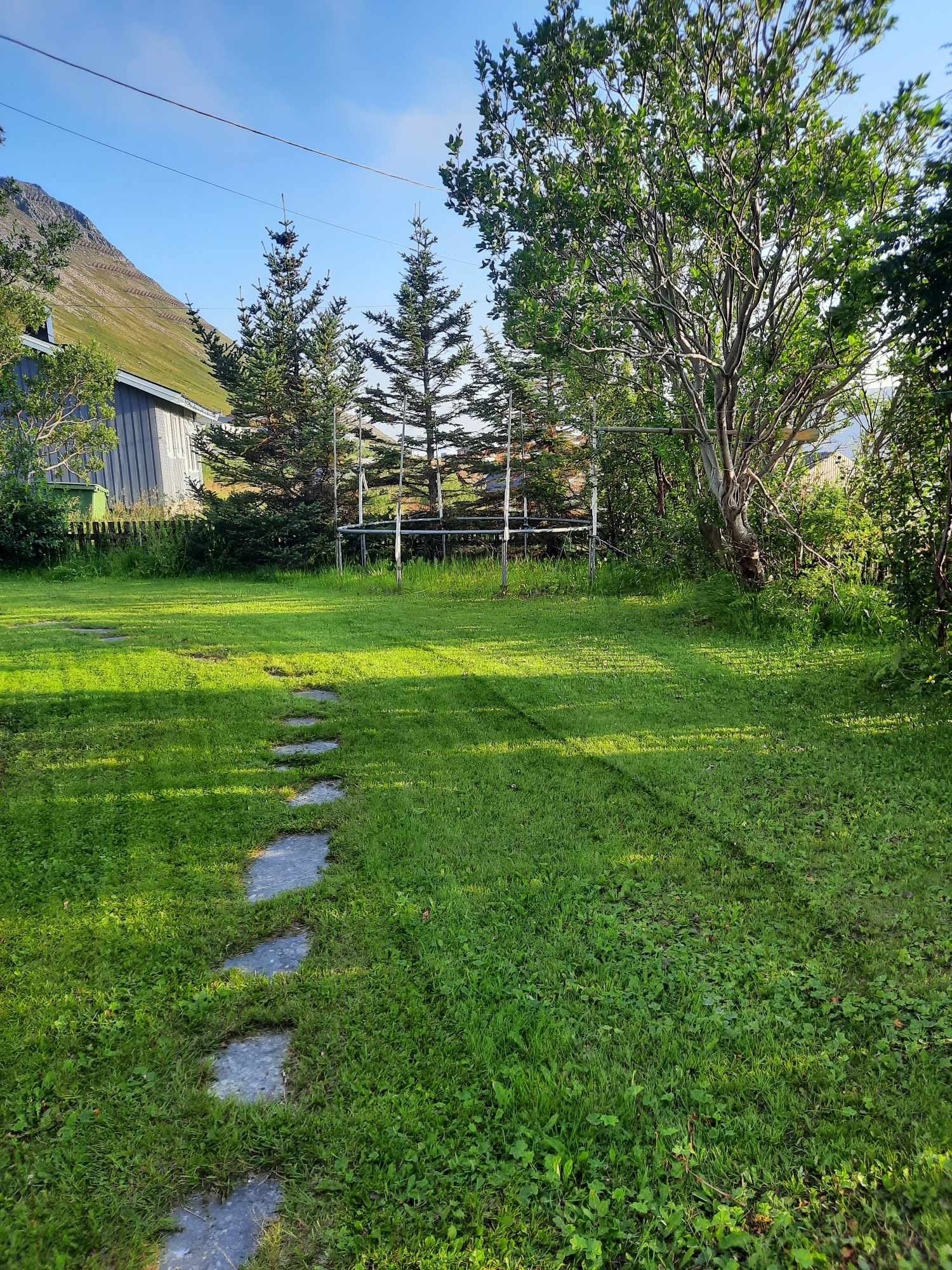 Deler av hagen forside av huset Galleribilde