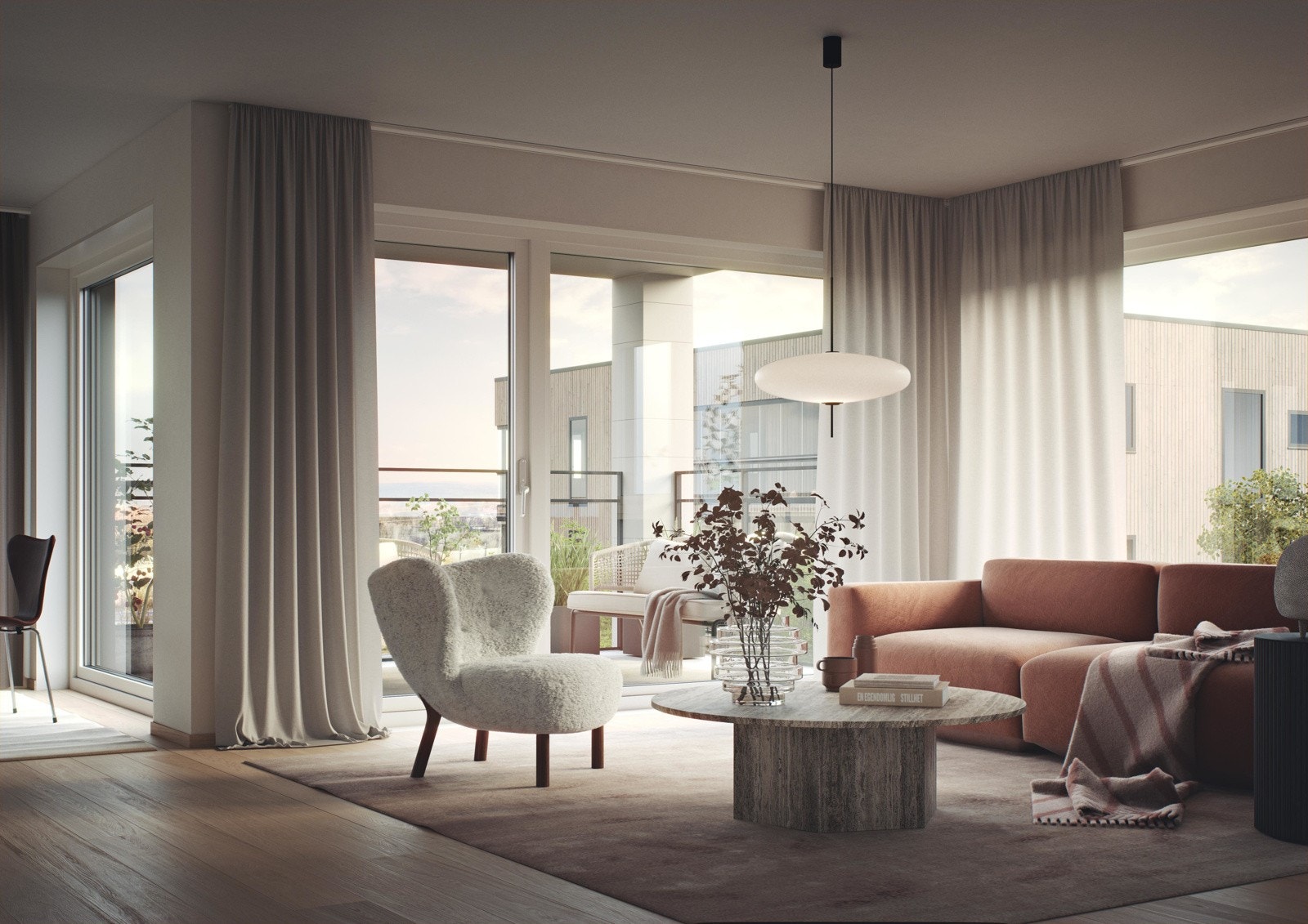 Illustrasjon av stue - avvik vil forekomme Galleribilde