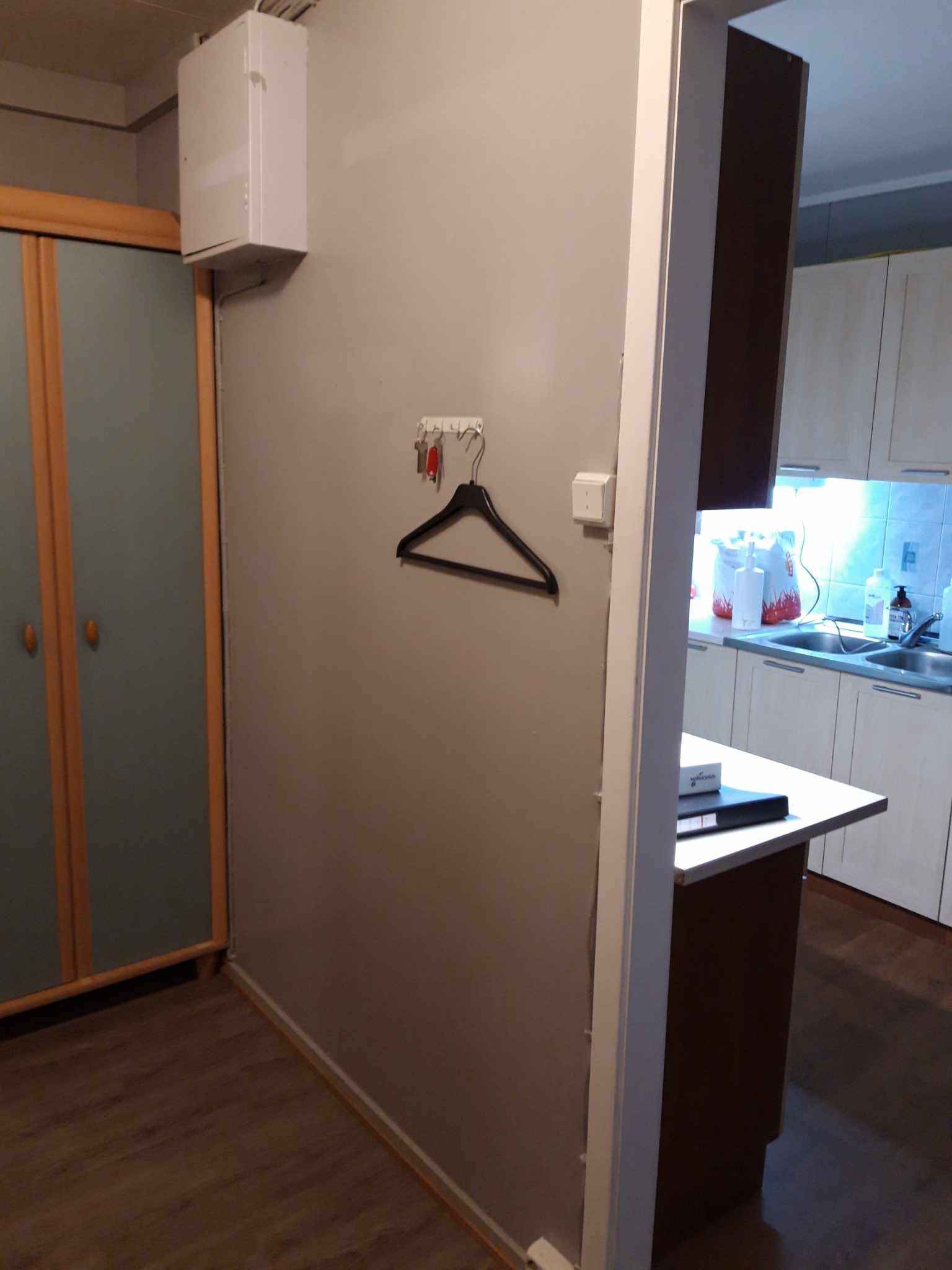 Kjeller leilighet / Inngang med skap for jakker Galleribilde