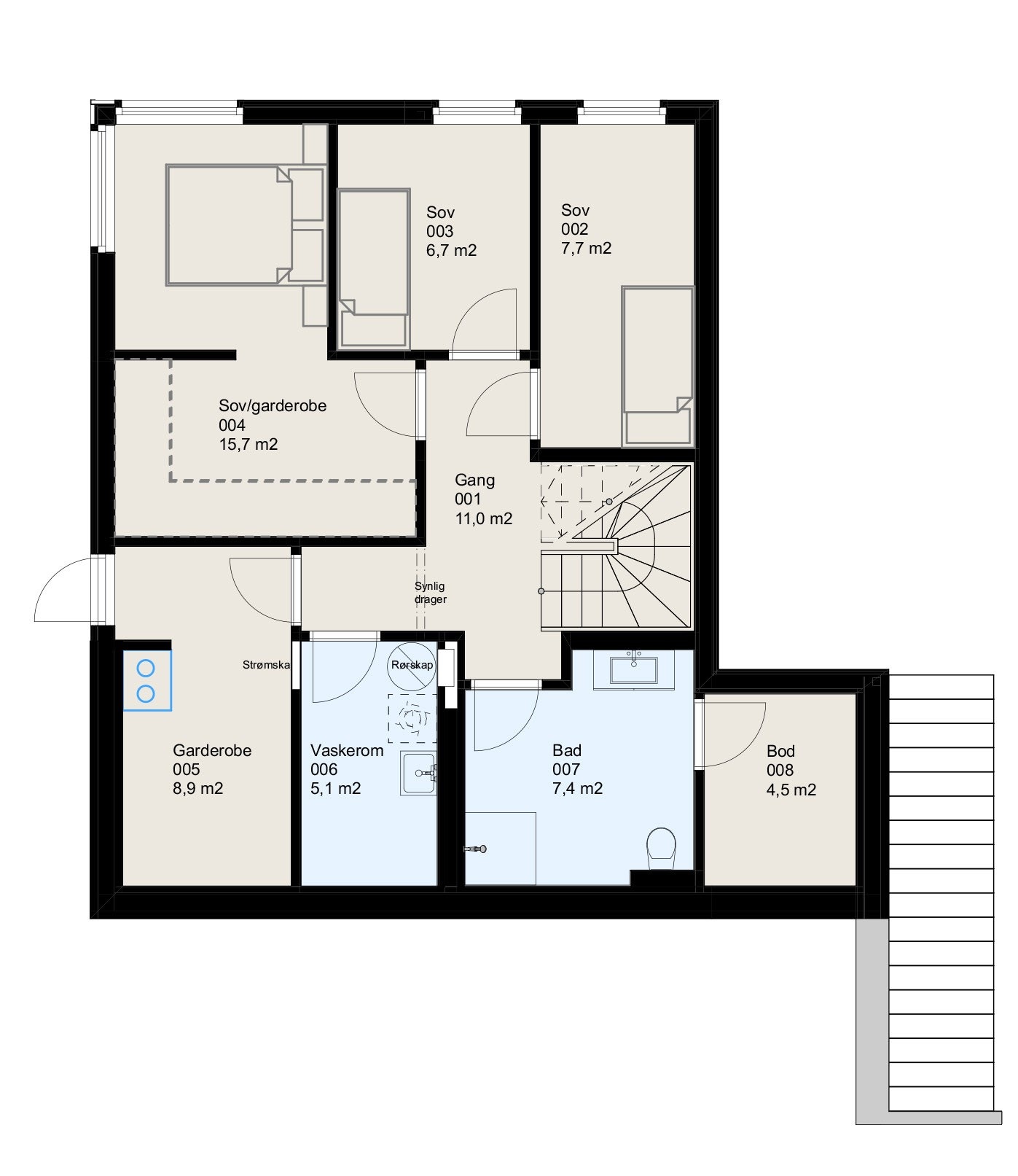 Sokkeletasje Galleribilde