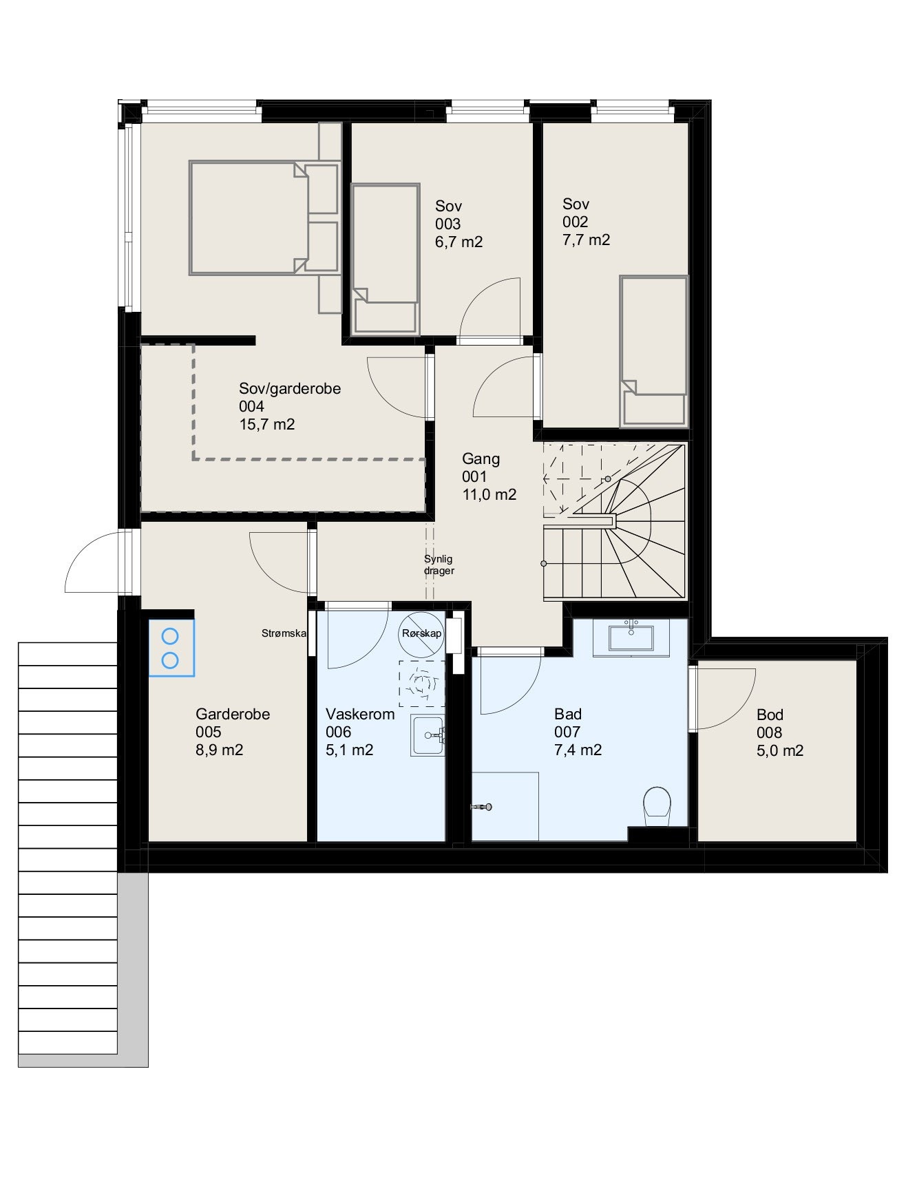 Sokkeletasje Galleribilde