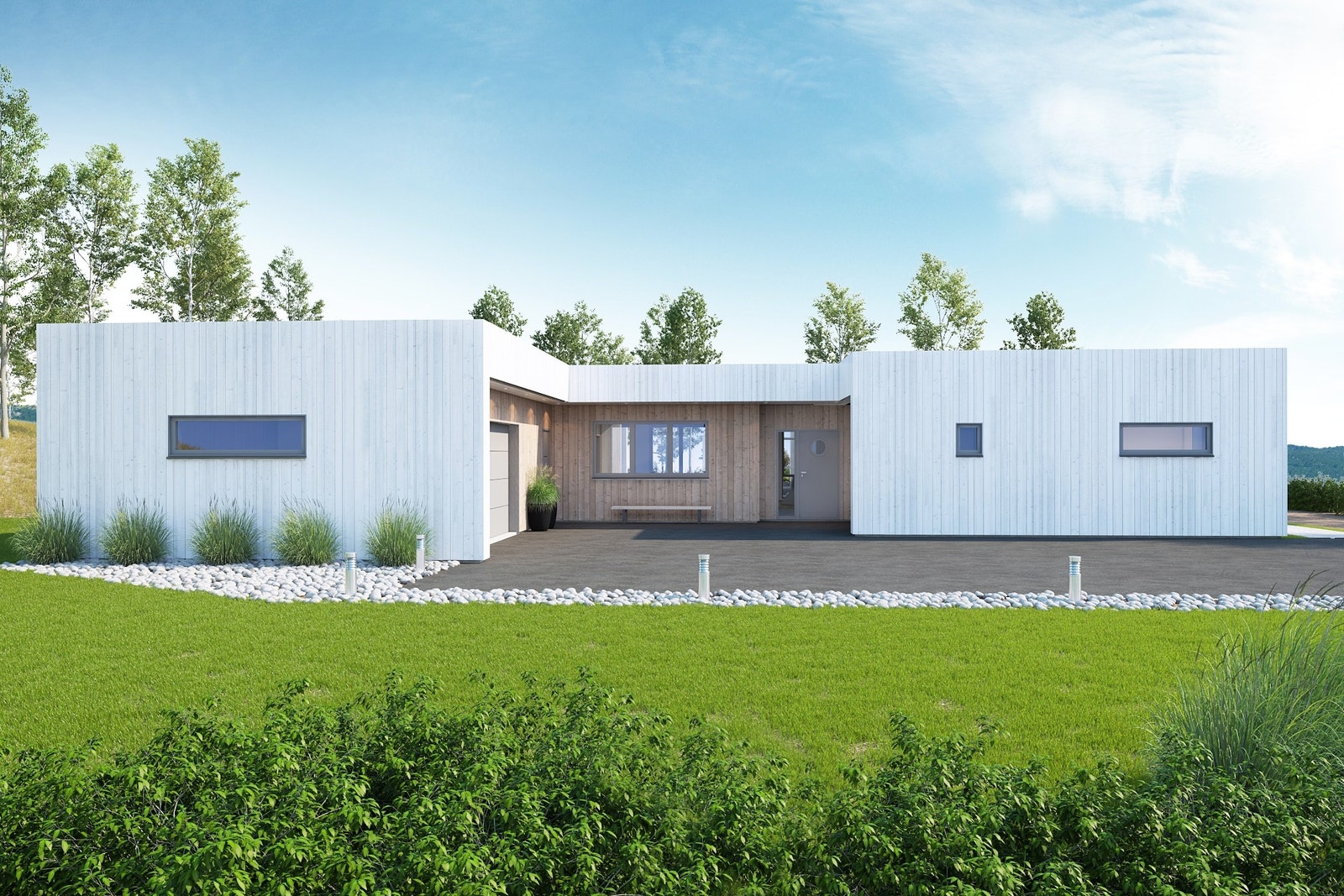 Bolig sett fra inngangsside Galleribilde