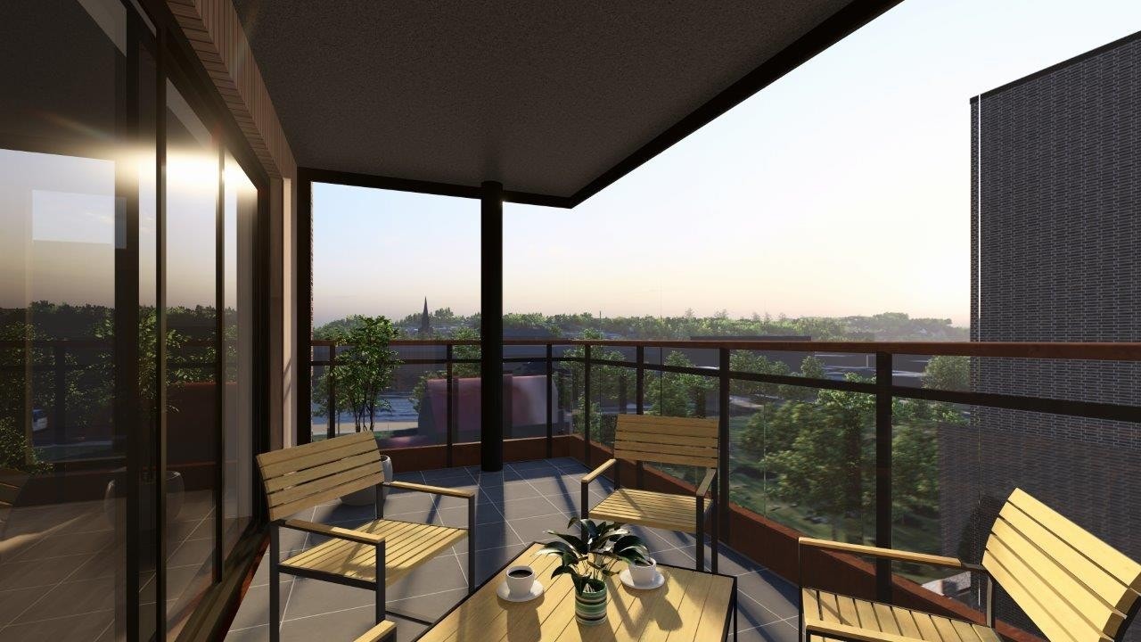 Romslige balkonger Galleribilde