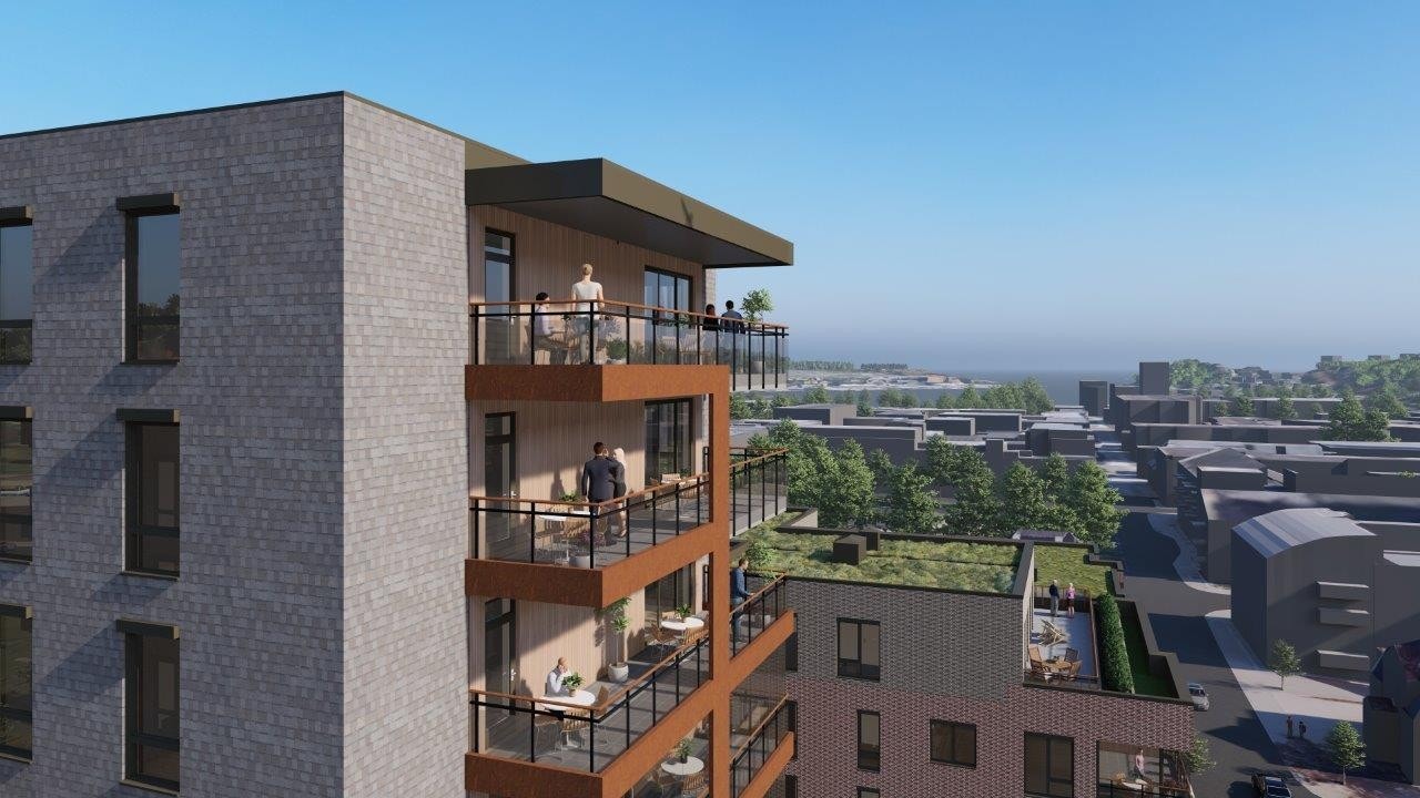 Fin utsikt fra de øverste etasjene Galleribilde