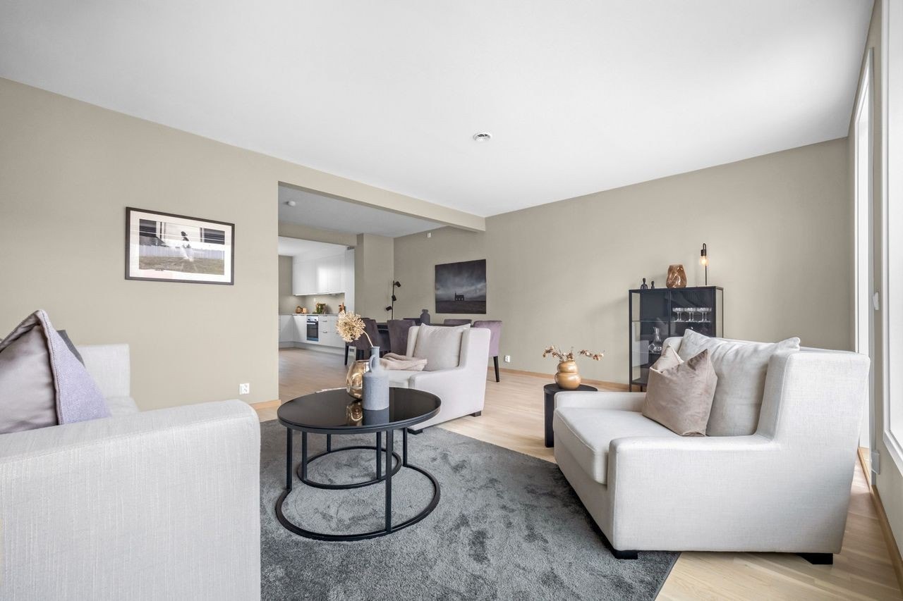 Bilde fra en annen bolig i prosjektet med samme planløsning. Galleribilde