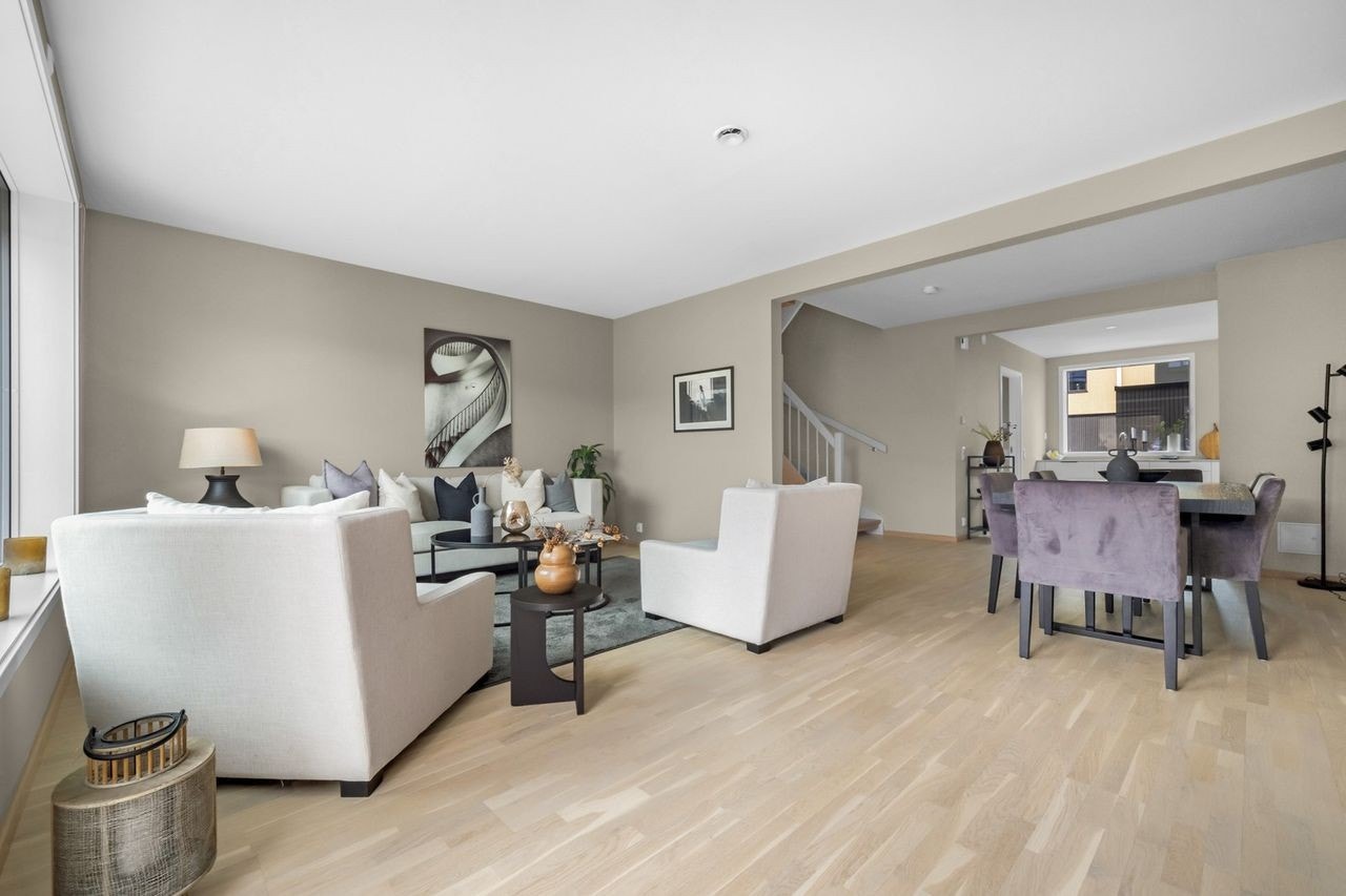 Bilde fra en annen bolig i prosjektet med samme planløsning. Galleribilde