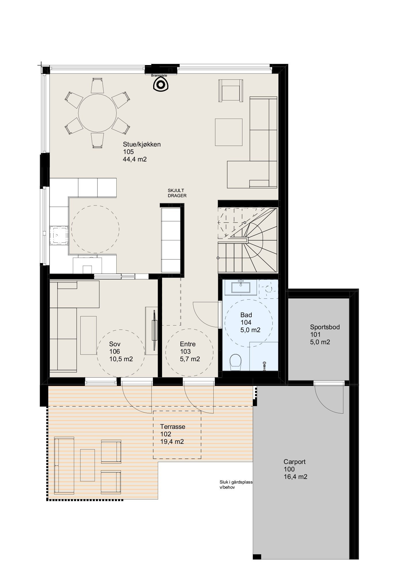 B1 første etasje Galleribilde