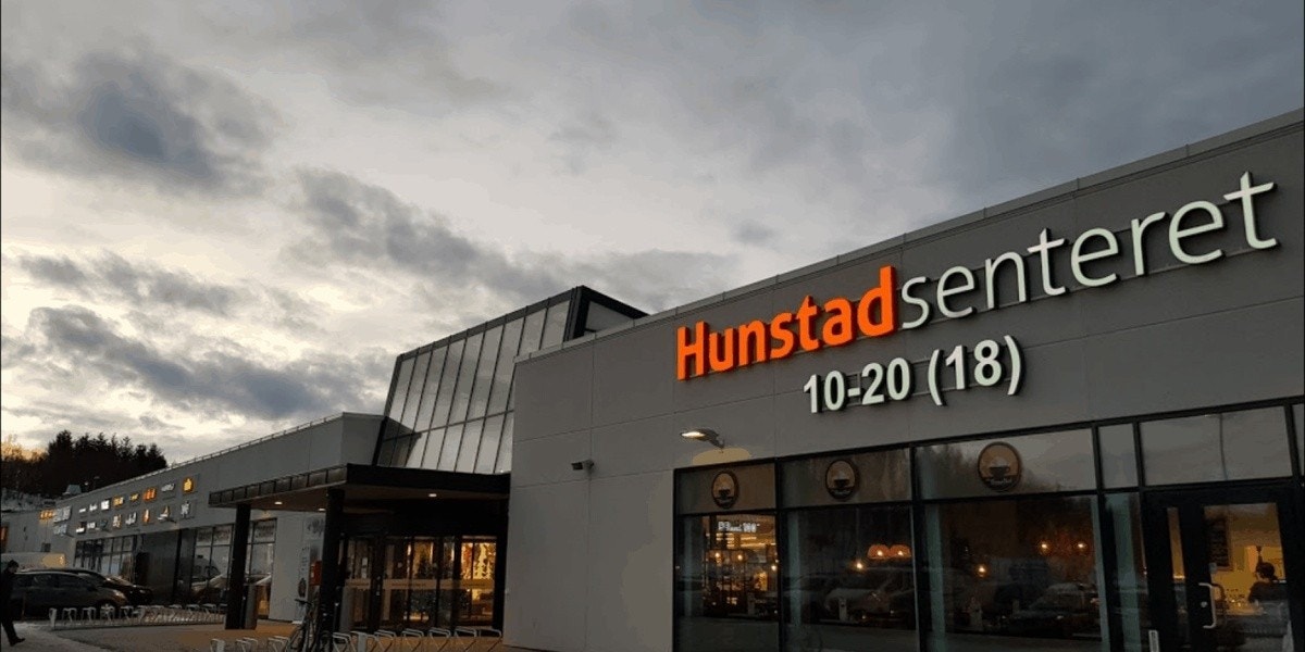 Hunstadsenteret med rundt 20 butikker Galleribilde