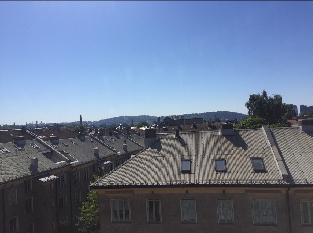 Utsikt fra balkongen Galleribilde