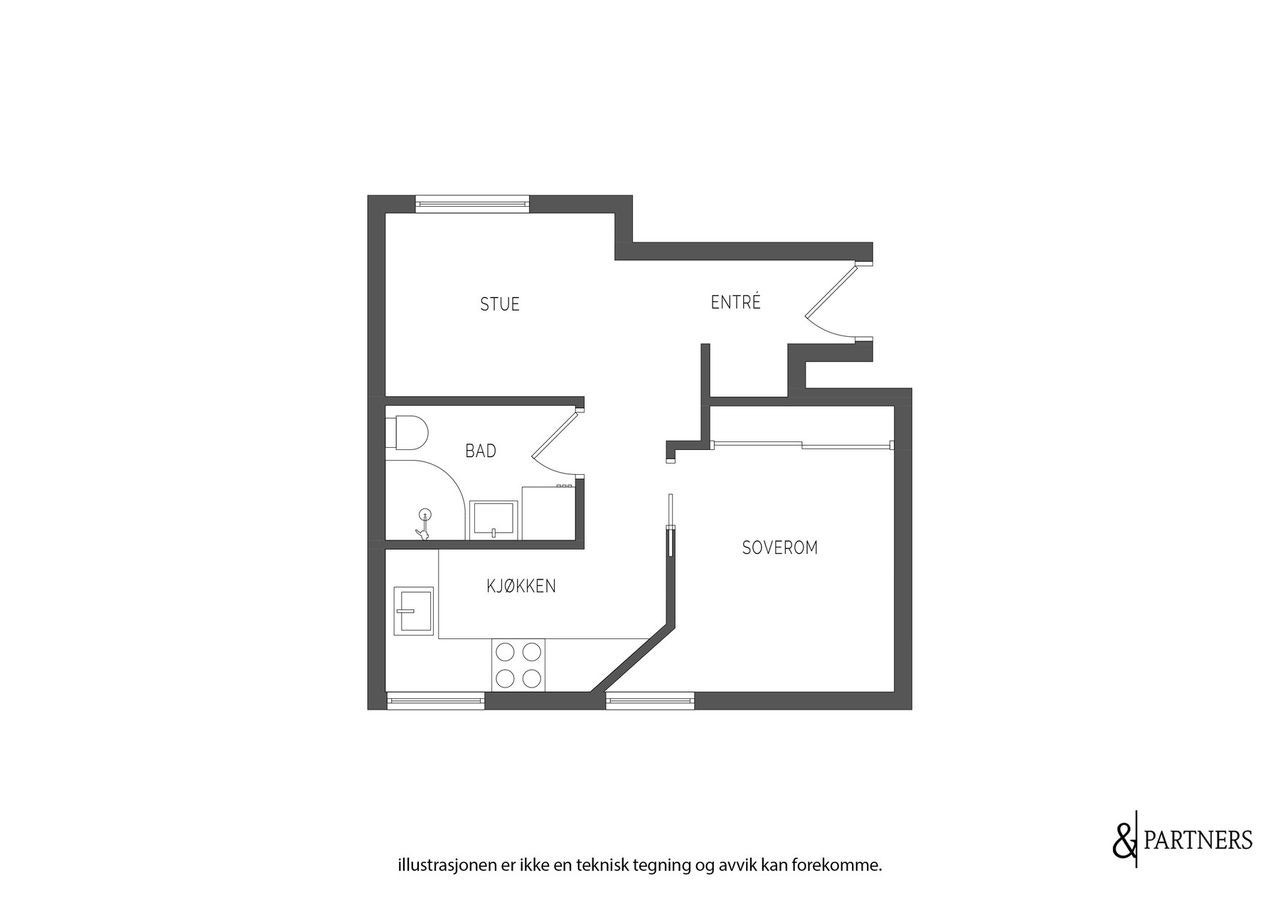 Effektiv planløsning Galleribilde