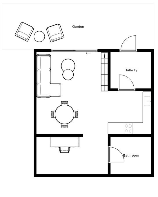 Soveplass er over gang Galleribilde