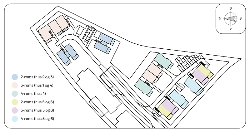 Oversikt over 2-, 3- og 4- roms Galleribilde