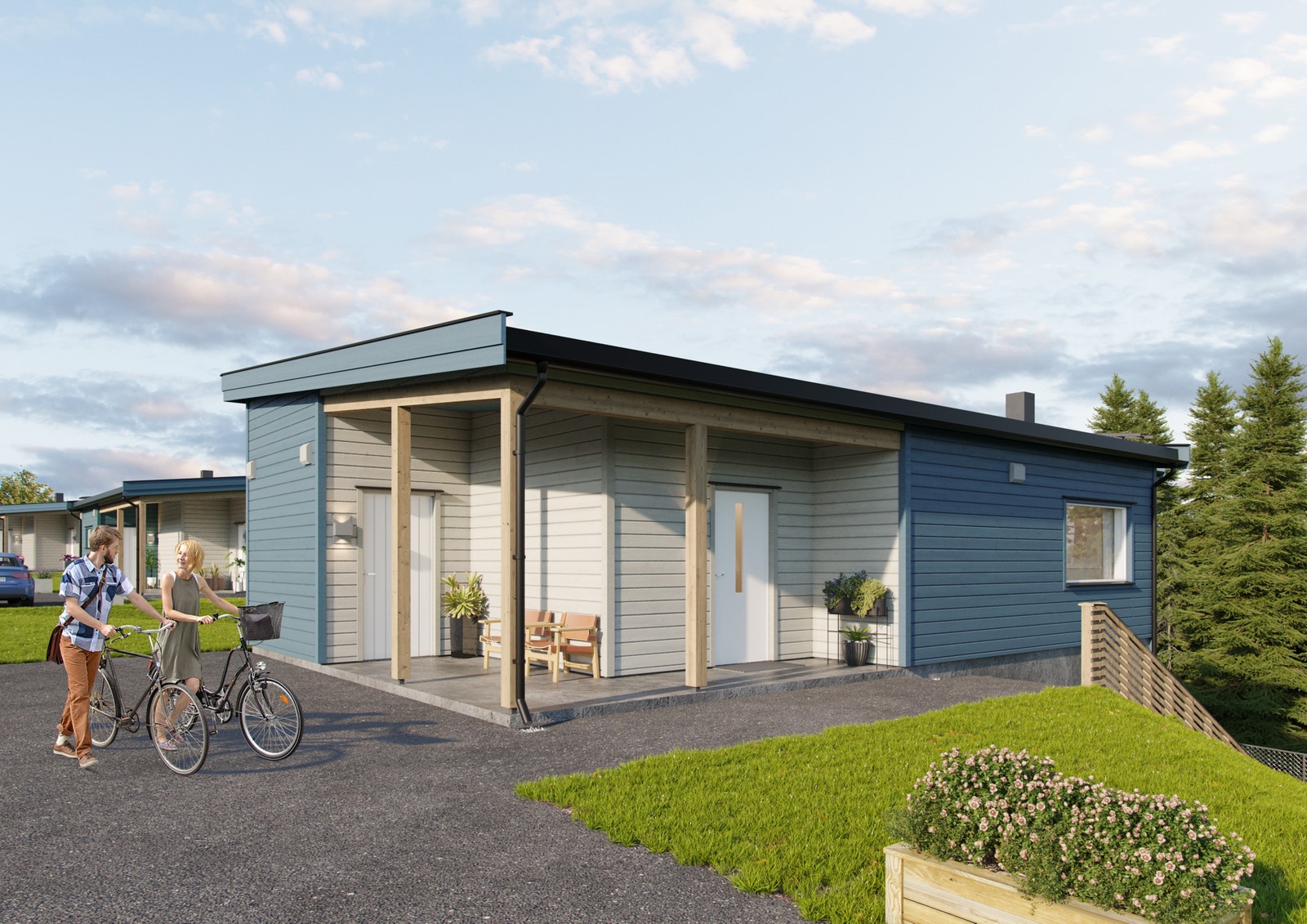 Illustrasjon: Hus 16 og 18 er like Galleribilde