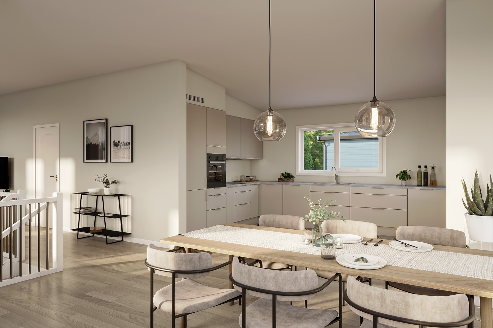 Illustrasjon - Hus 17, 20 og 21 - Romslig kjøkken Galleribilde