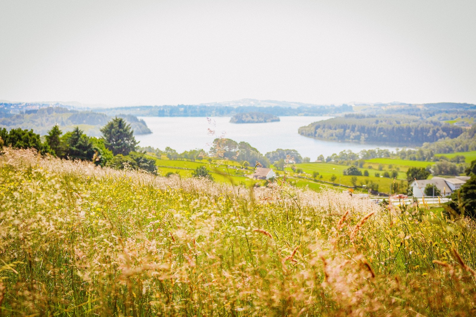 Flott utsikt mot Stokkavatnet Galleribilde