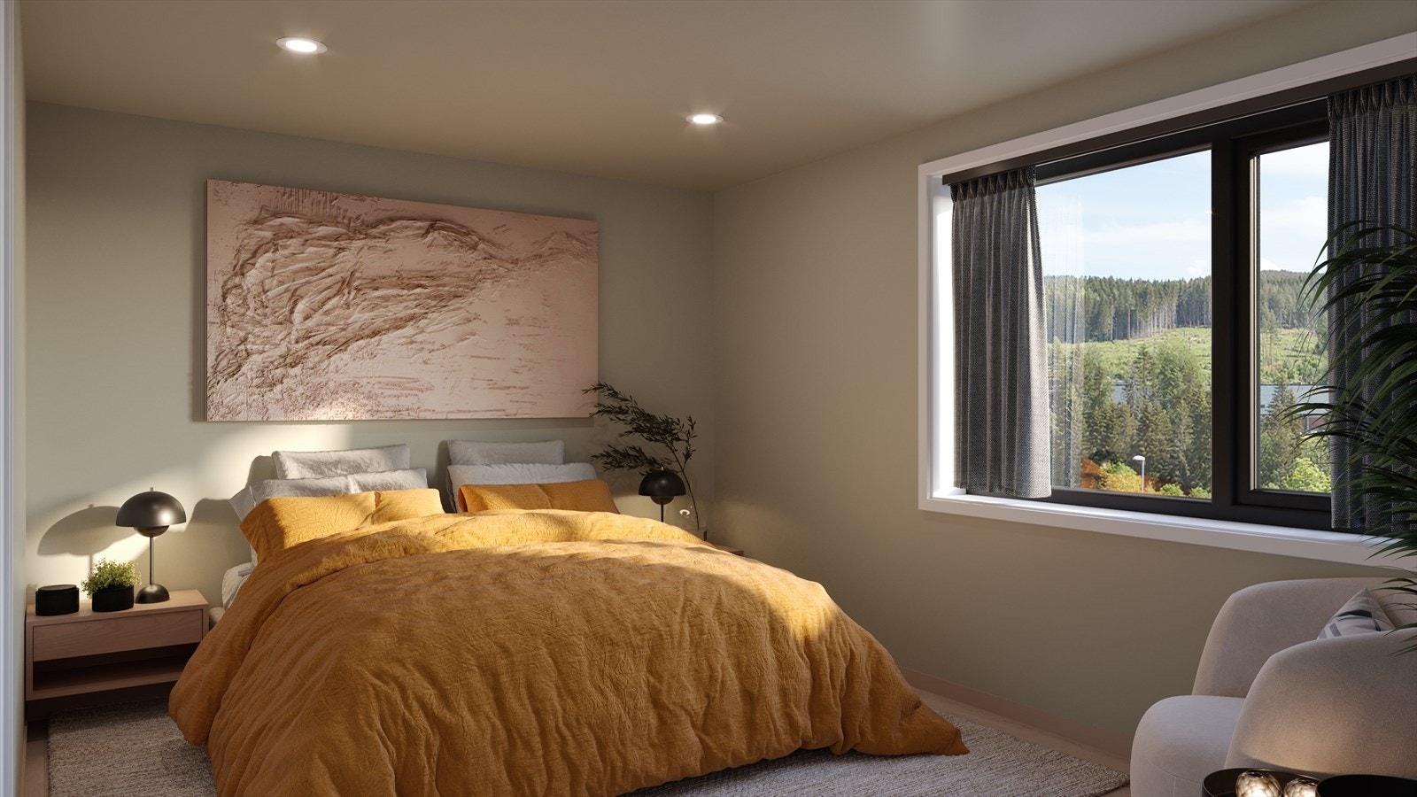 Soverom av god størrelse som gir god søvnkvalitet, bildet er kun ment som en illustrasjon. Galleribilde