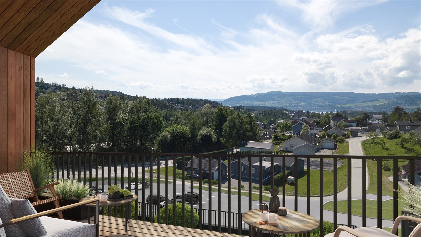 Mjøsa og fint utsyn - denne illustrasjonen fra leilighet i 2. etasje. Bildet er kun ment som en illustrasjon. Galleribilde