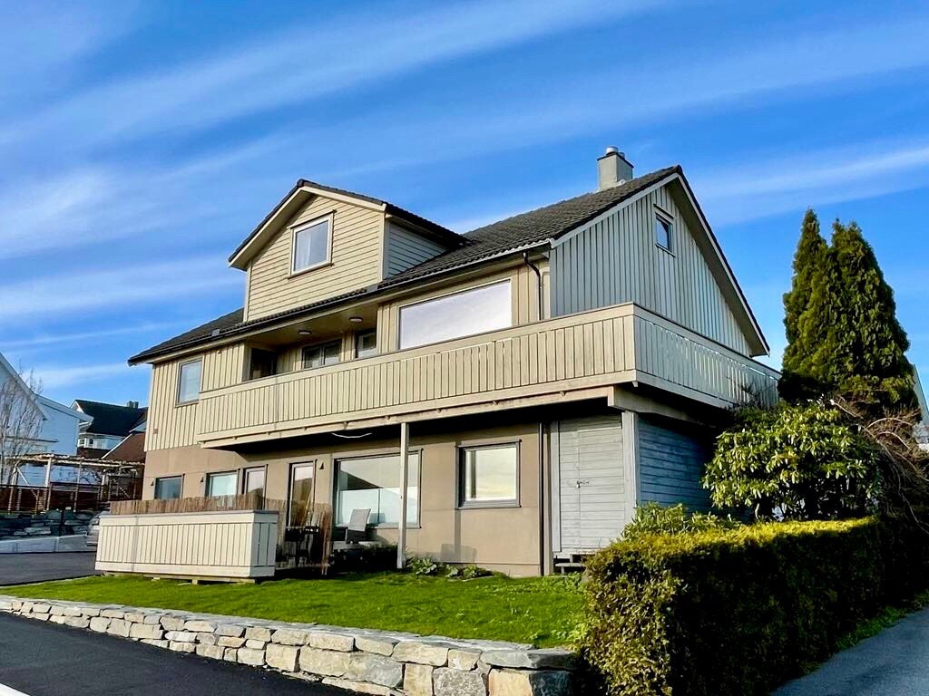 Huset sett fra veien Galleribilde