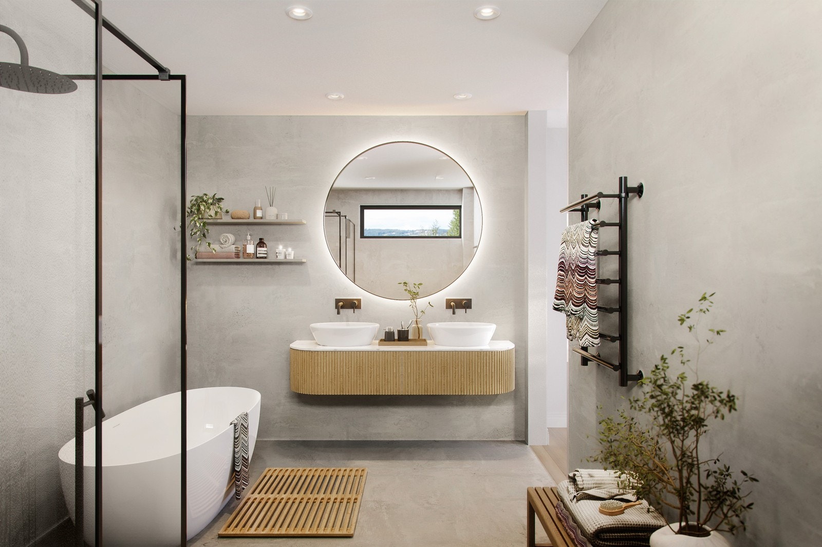 Illustrasjon bad Galleribilde