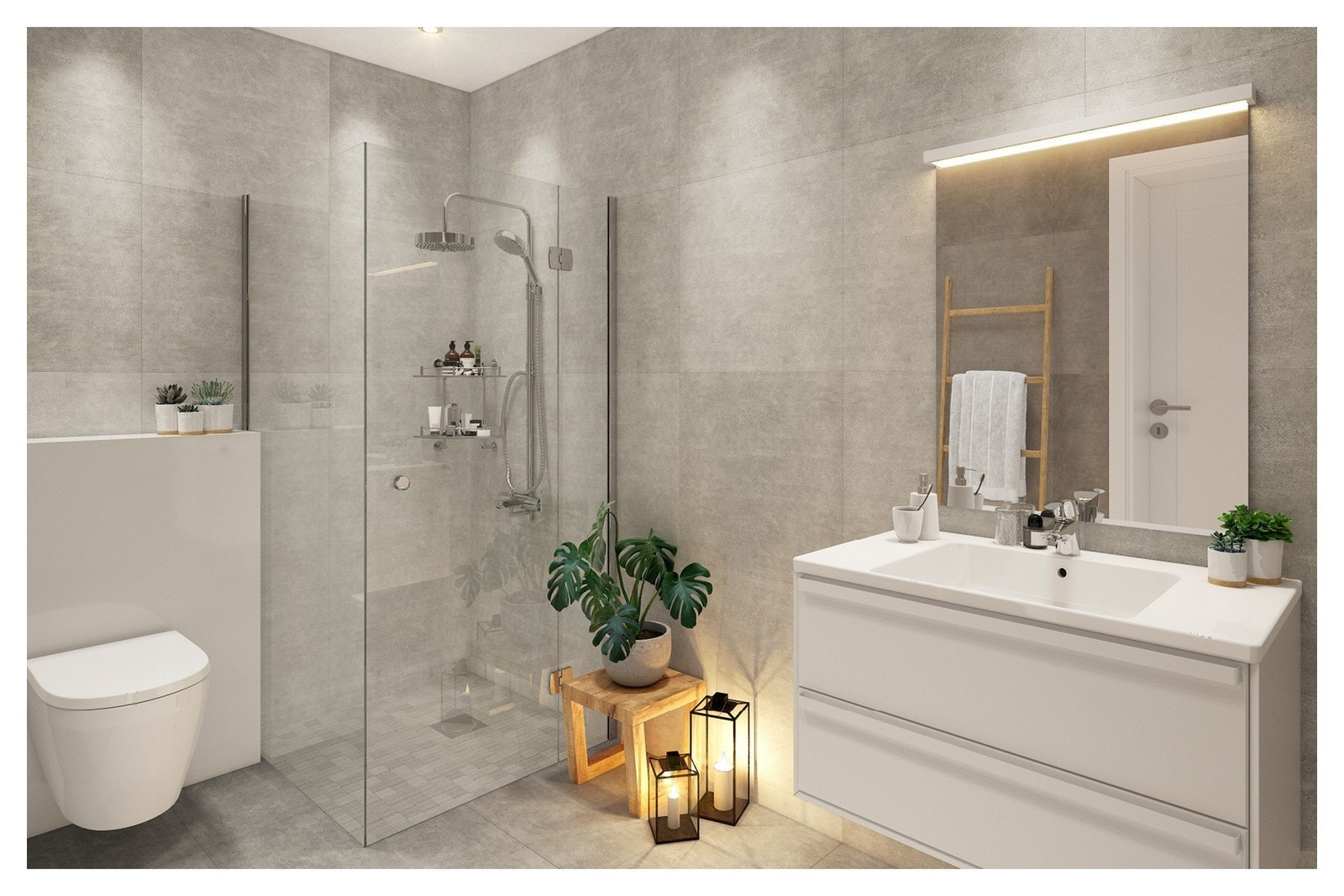 Illustrasjon bad Galleribilde